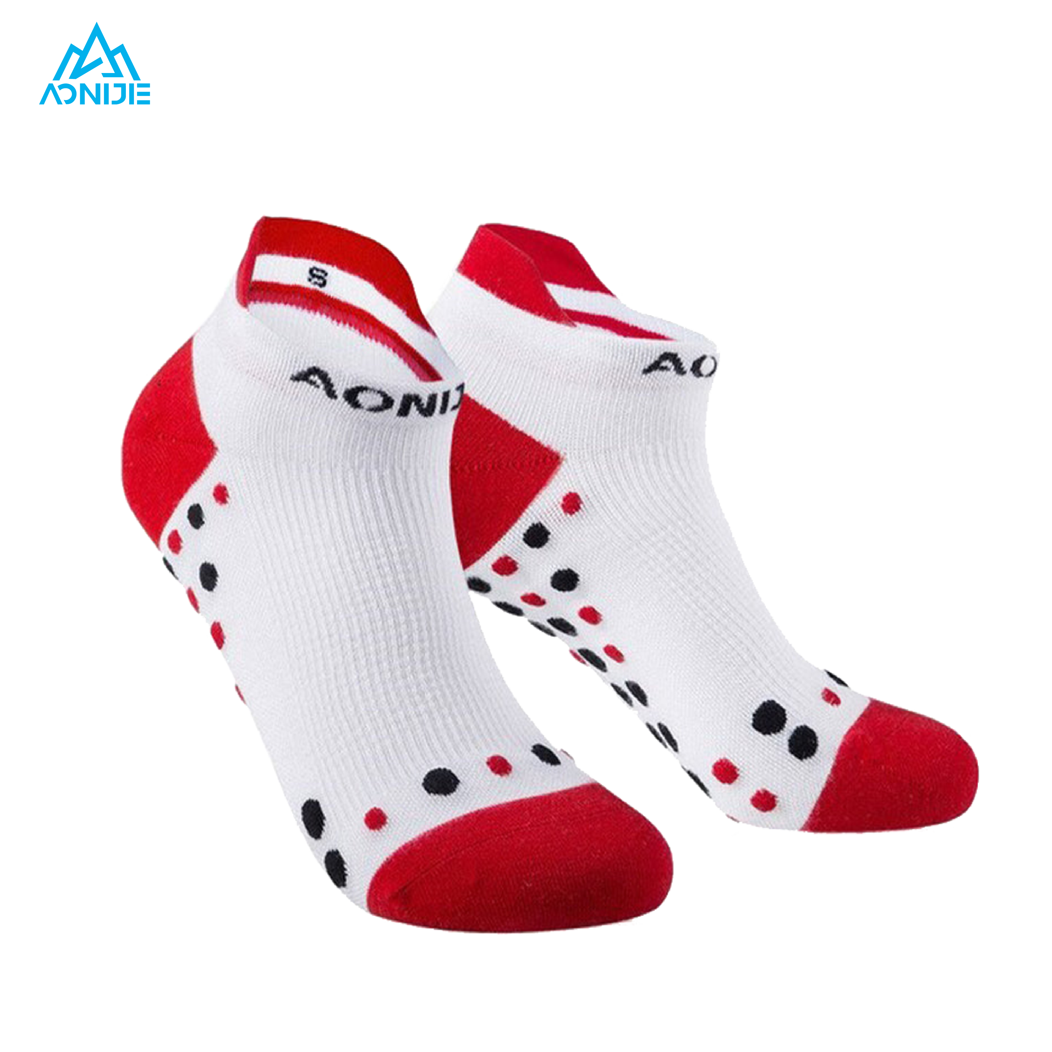 AONIJIE Cool Max Knitted 3D Spots Running Socks 