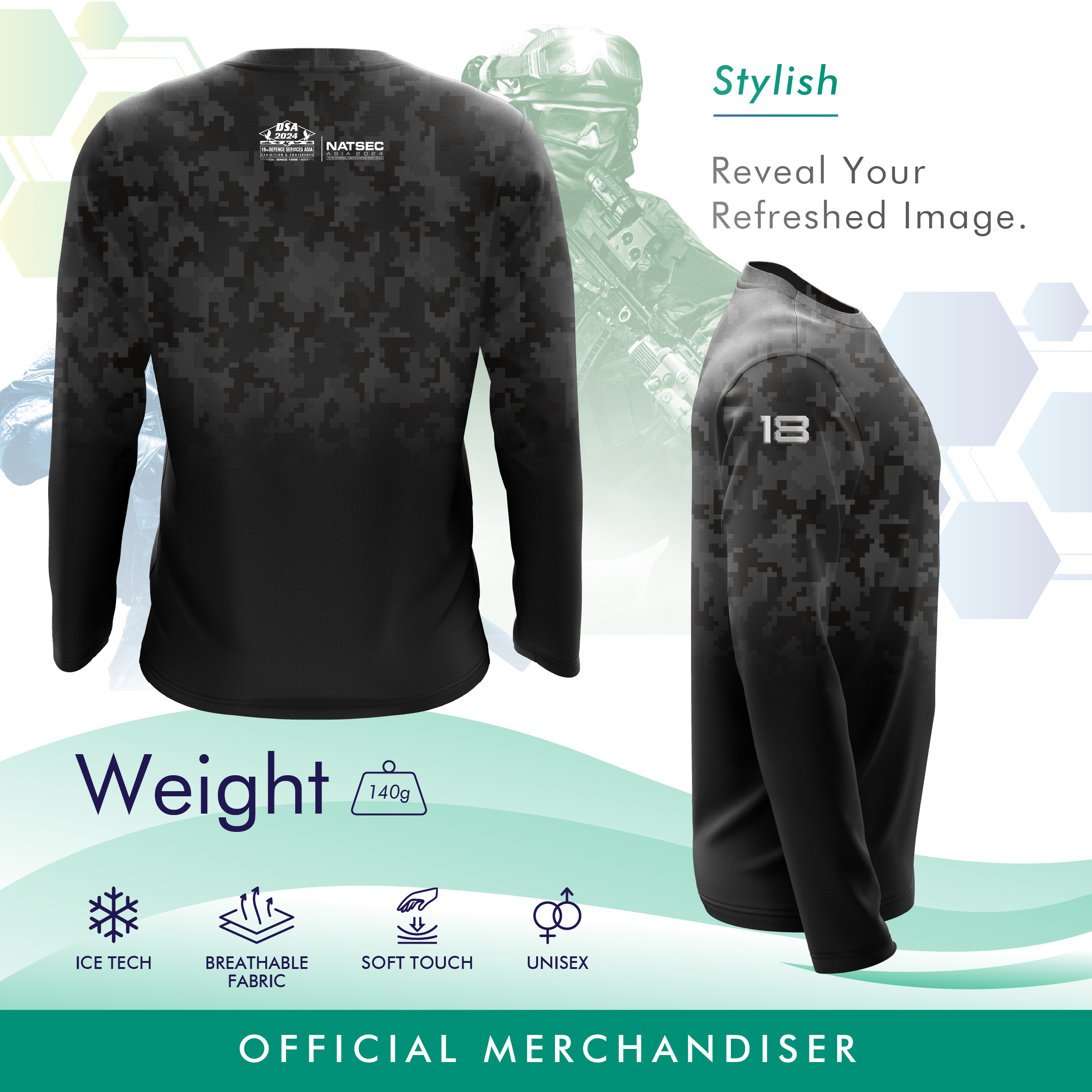 DSA 2024 DIGITAL CAMO LONG SLEEVE  