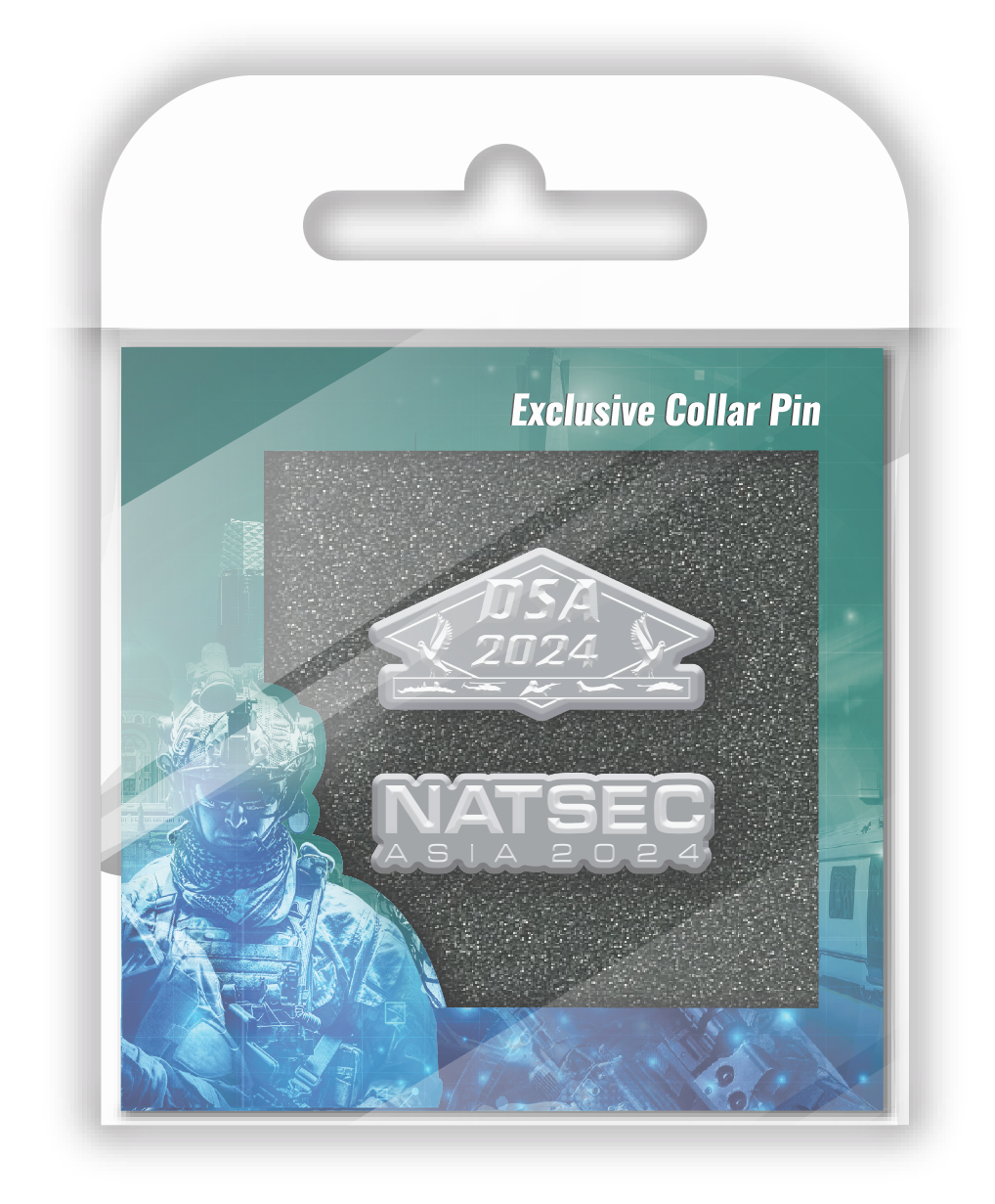 DSA 2024 3D Metal Collar Pin