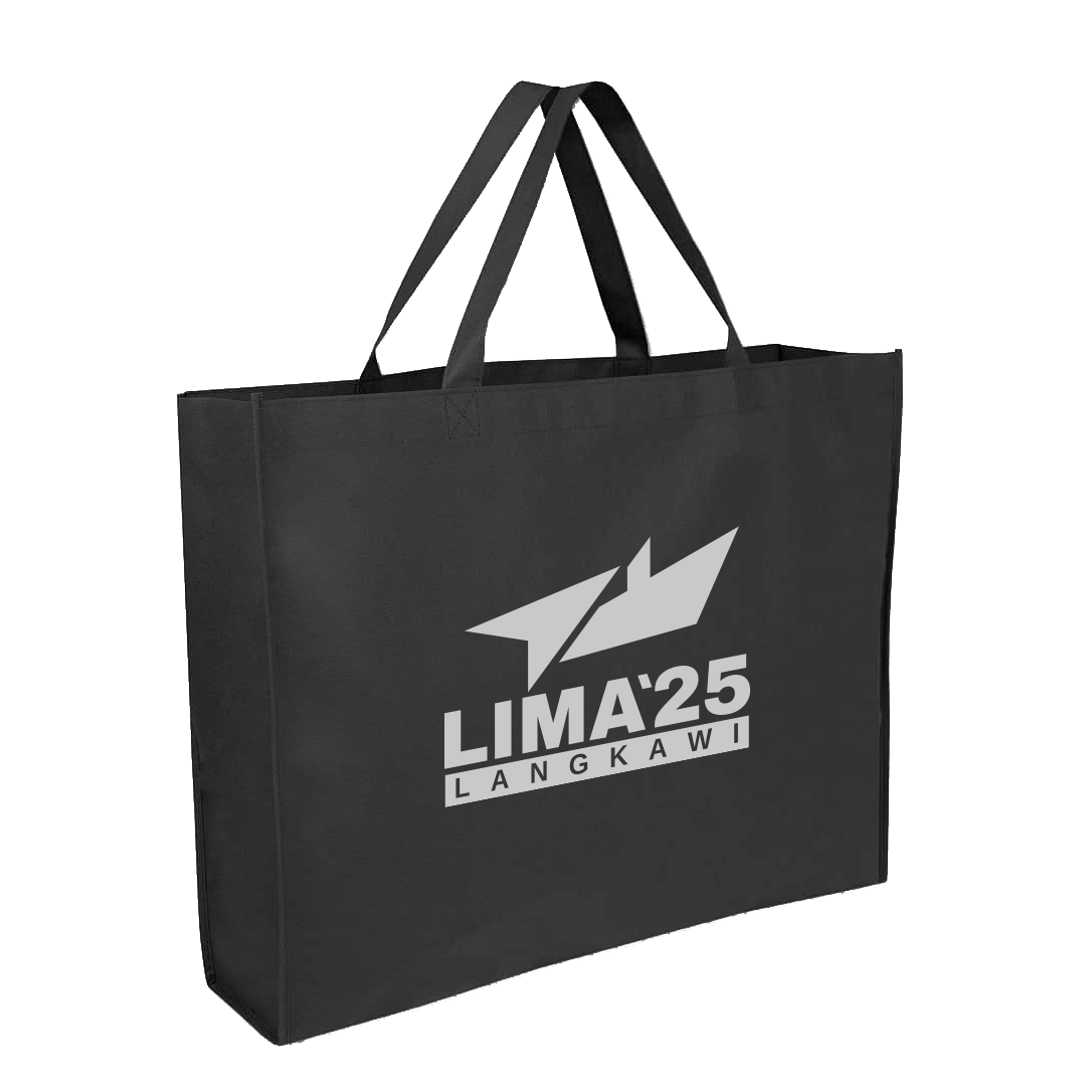 LIMA`25 Black Non-Woven Bag