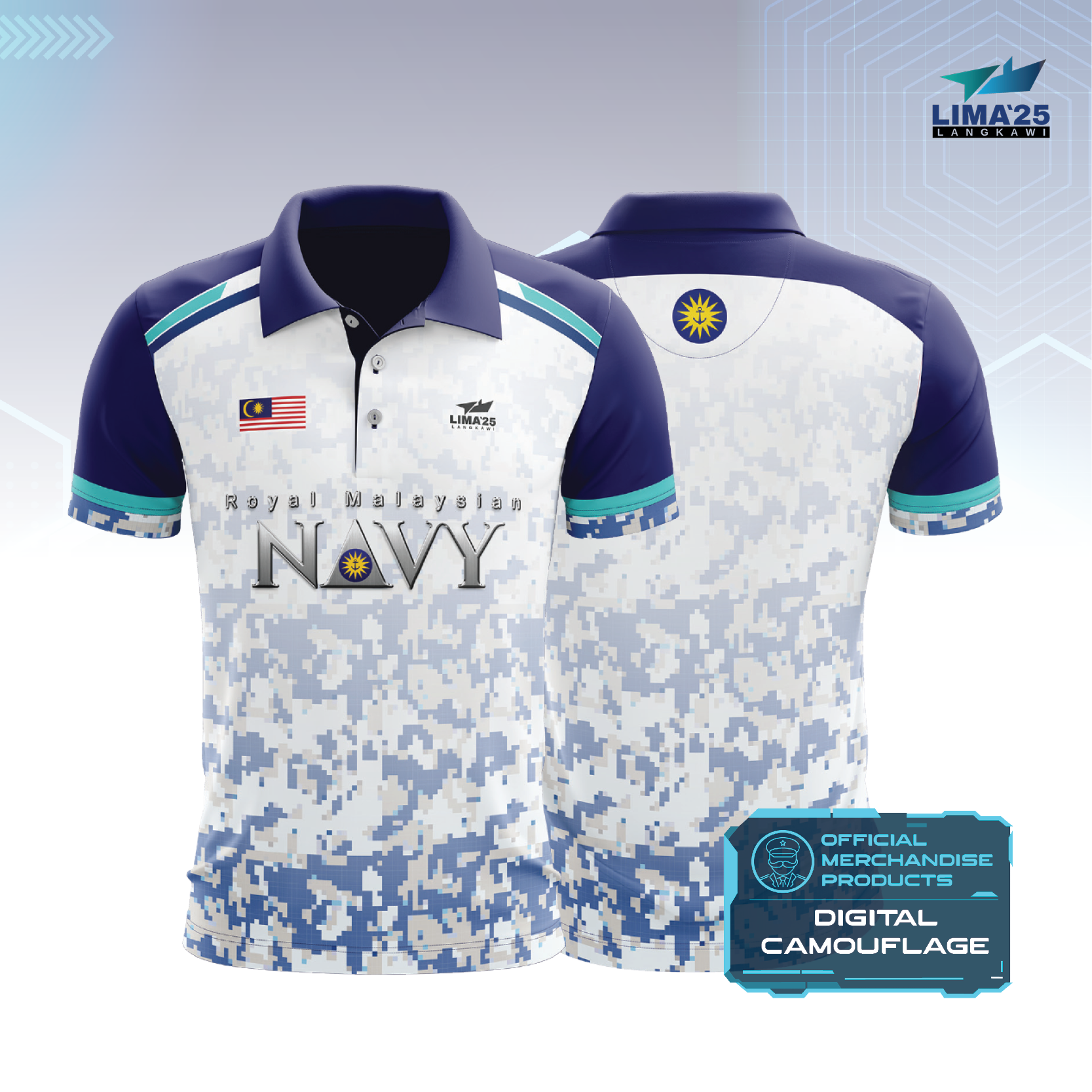 LIMA`25 Digital Camouflage Polo