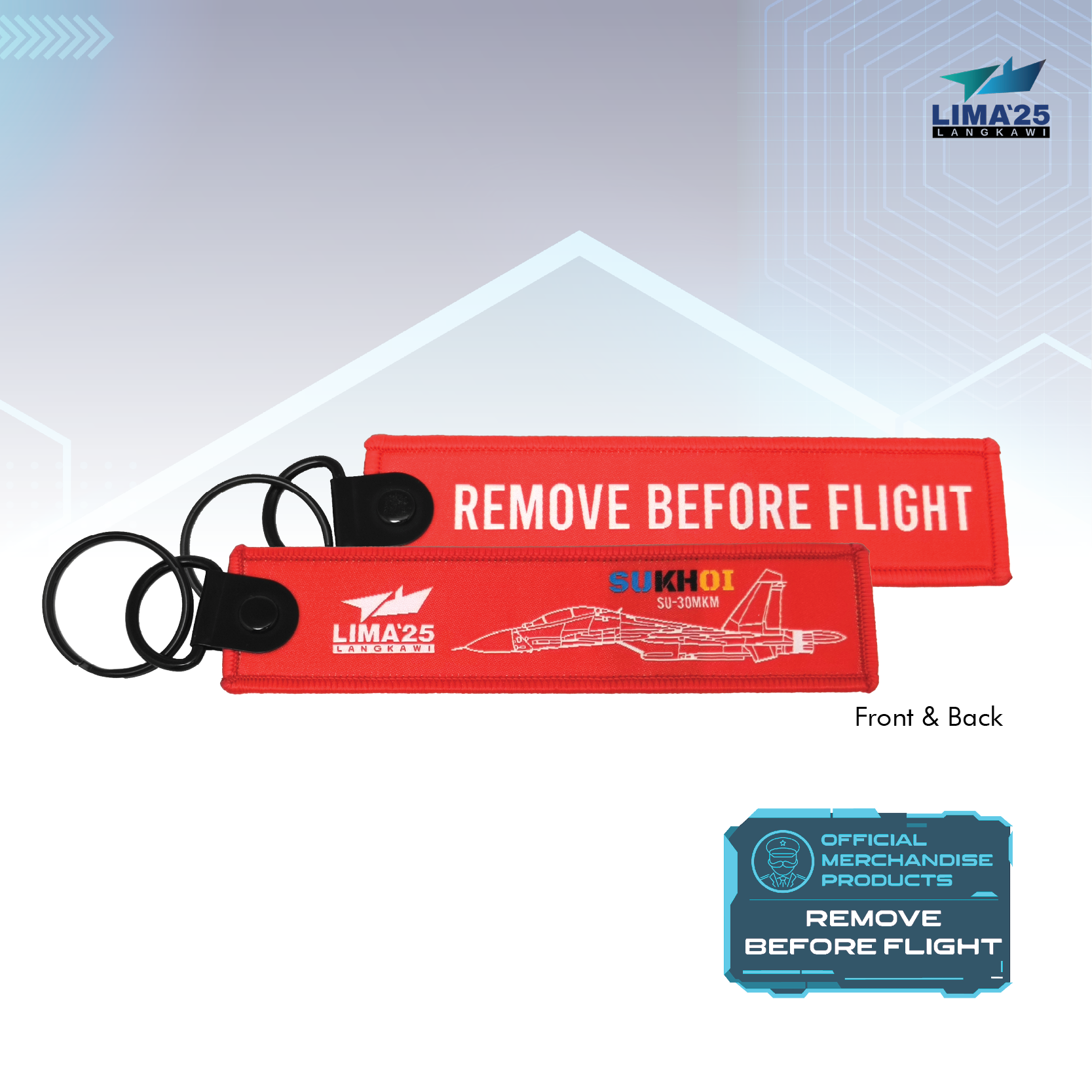 LIMA`25 Remove Before Flight Keychain