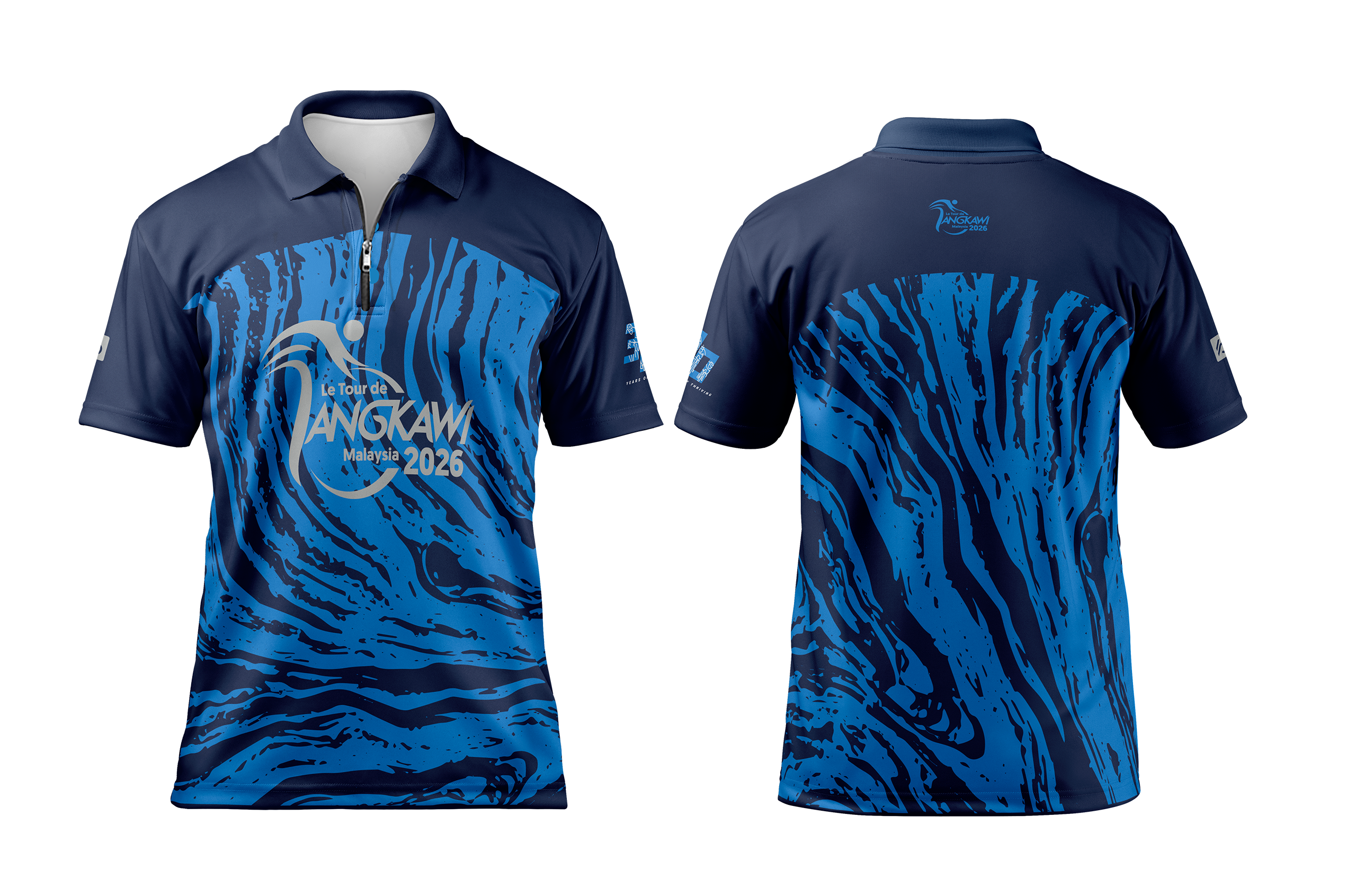 LTDL`26 Polo Zip Blue Surge