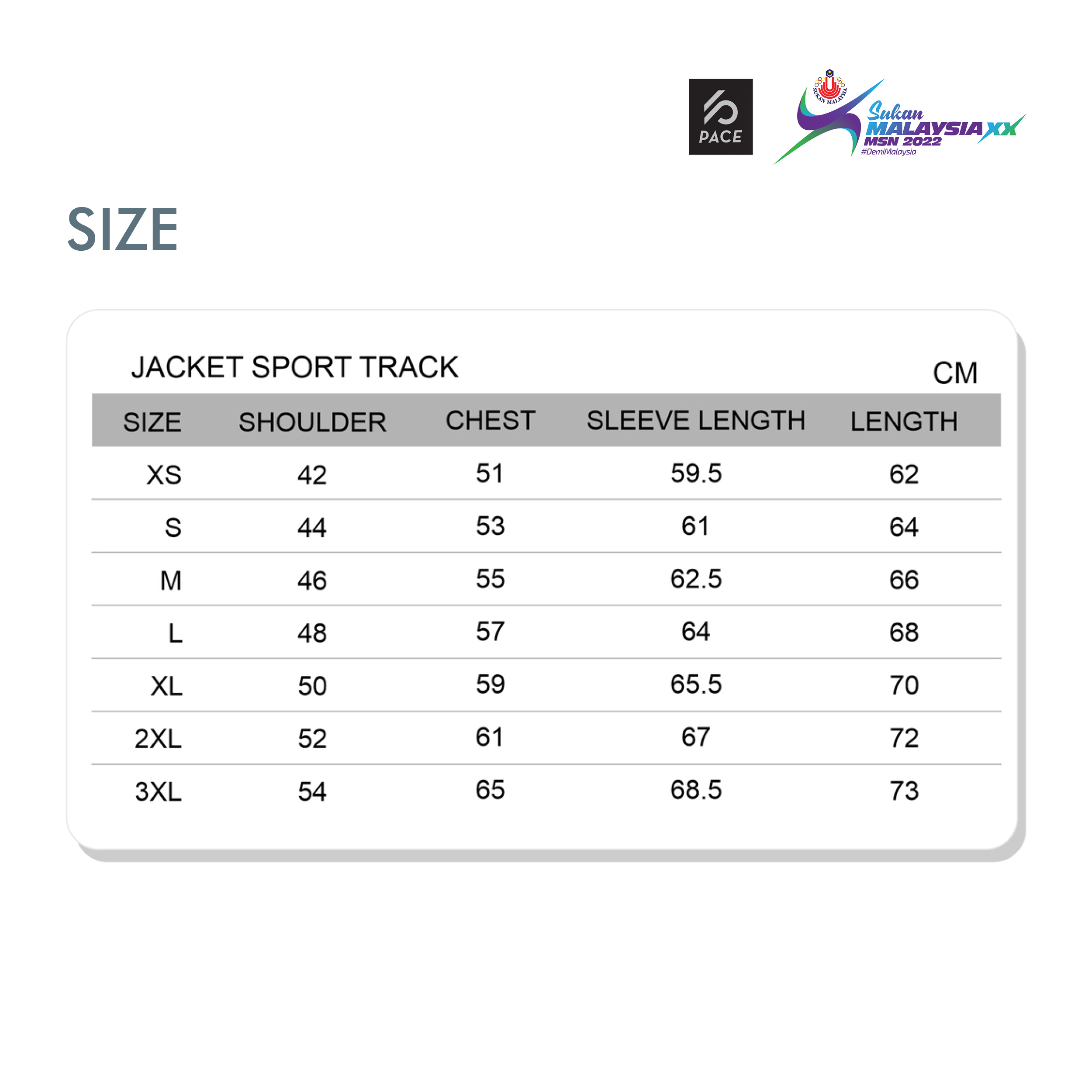 Sukan Malaysia XX MSN 2022 - SPORT TRACK JACKET - WHITE/NAVY AND BLACK/WHITE-PACE