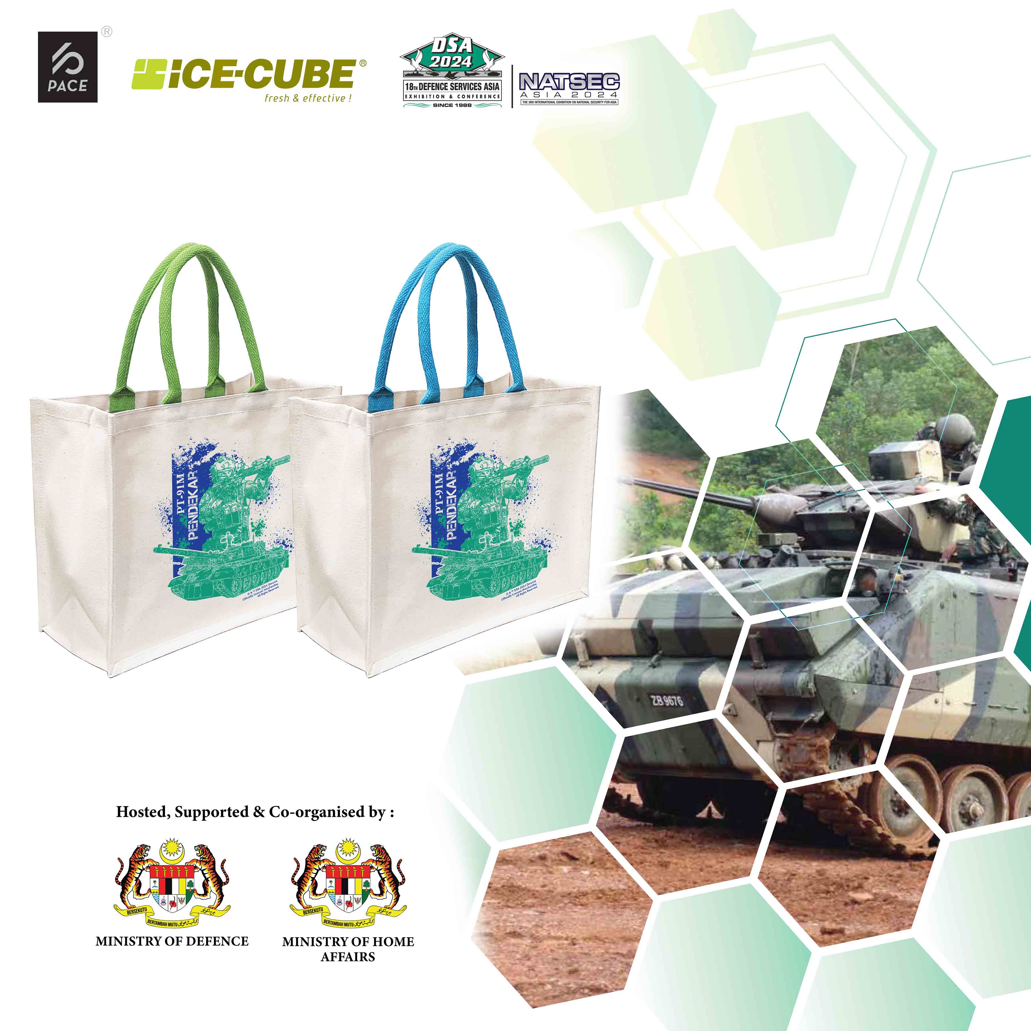 DSA 2024 PT-91M Pendekar Exclusive Canvas Carrier Bag 