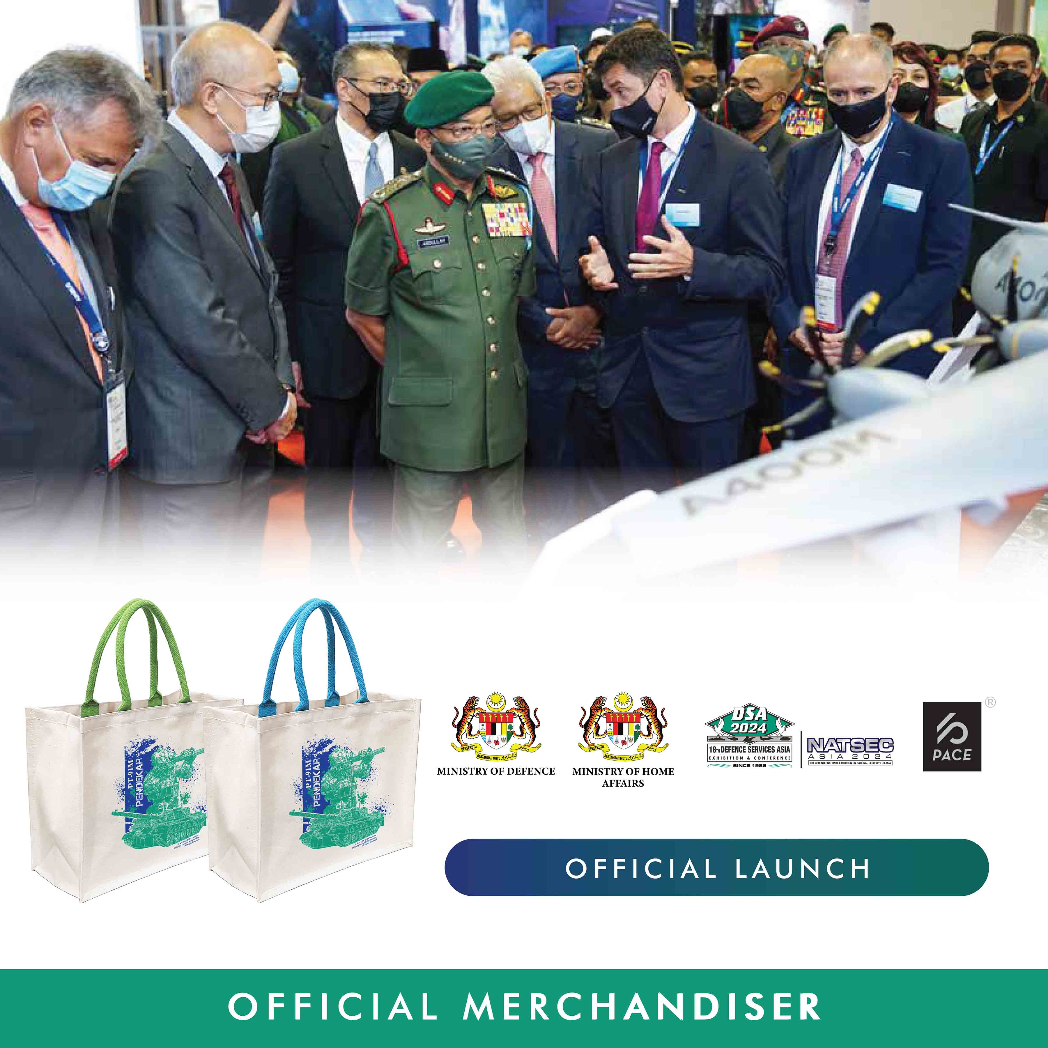 DSA 2024 PT-91M Pendekar Exclusive Canvas Carrier Bag 