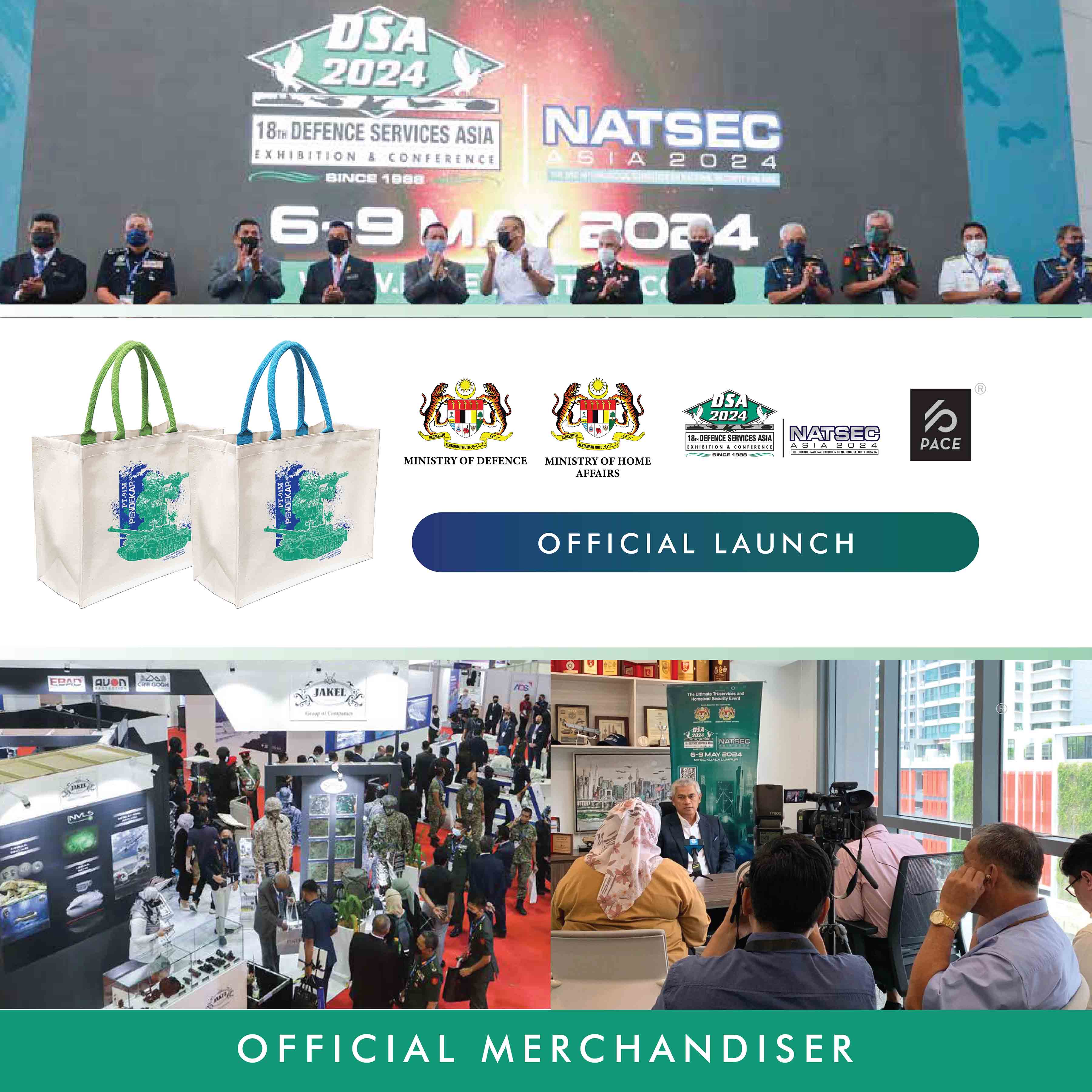 DSA 2024 PT-91M Pendekar Exclusive Canvas Carrier Bag 