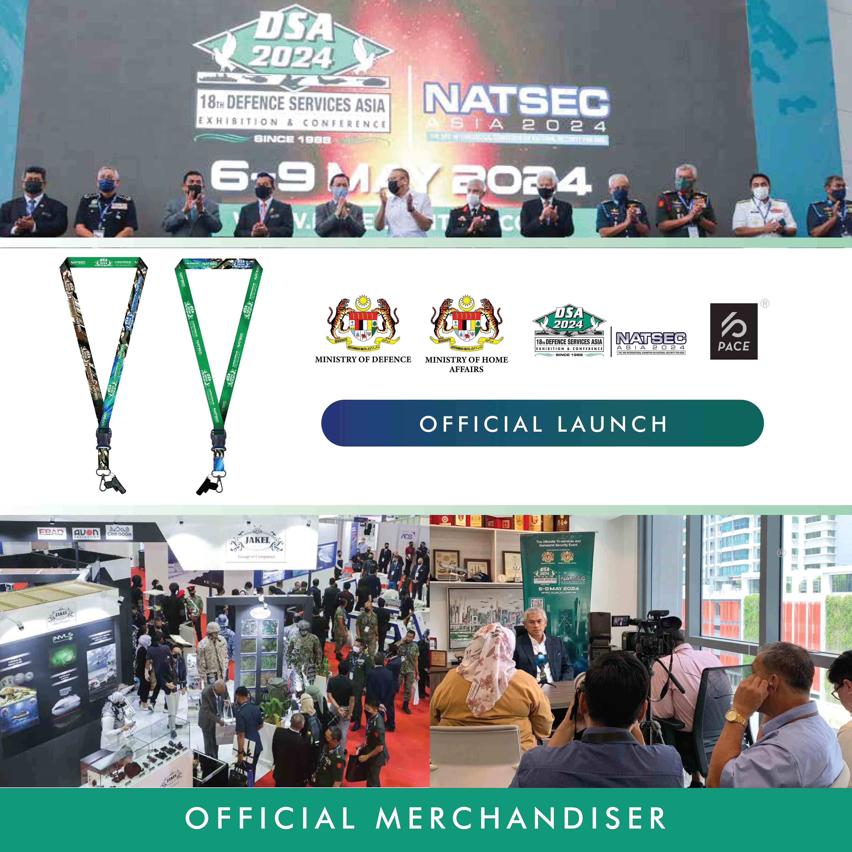 DSA 2024 Lanyard Camouflage with Rubberized Gun