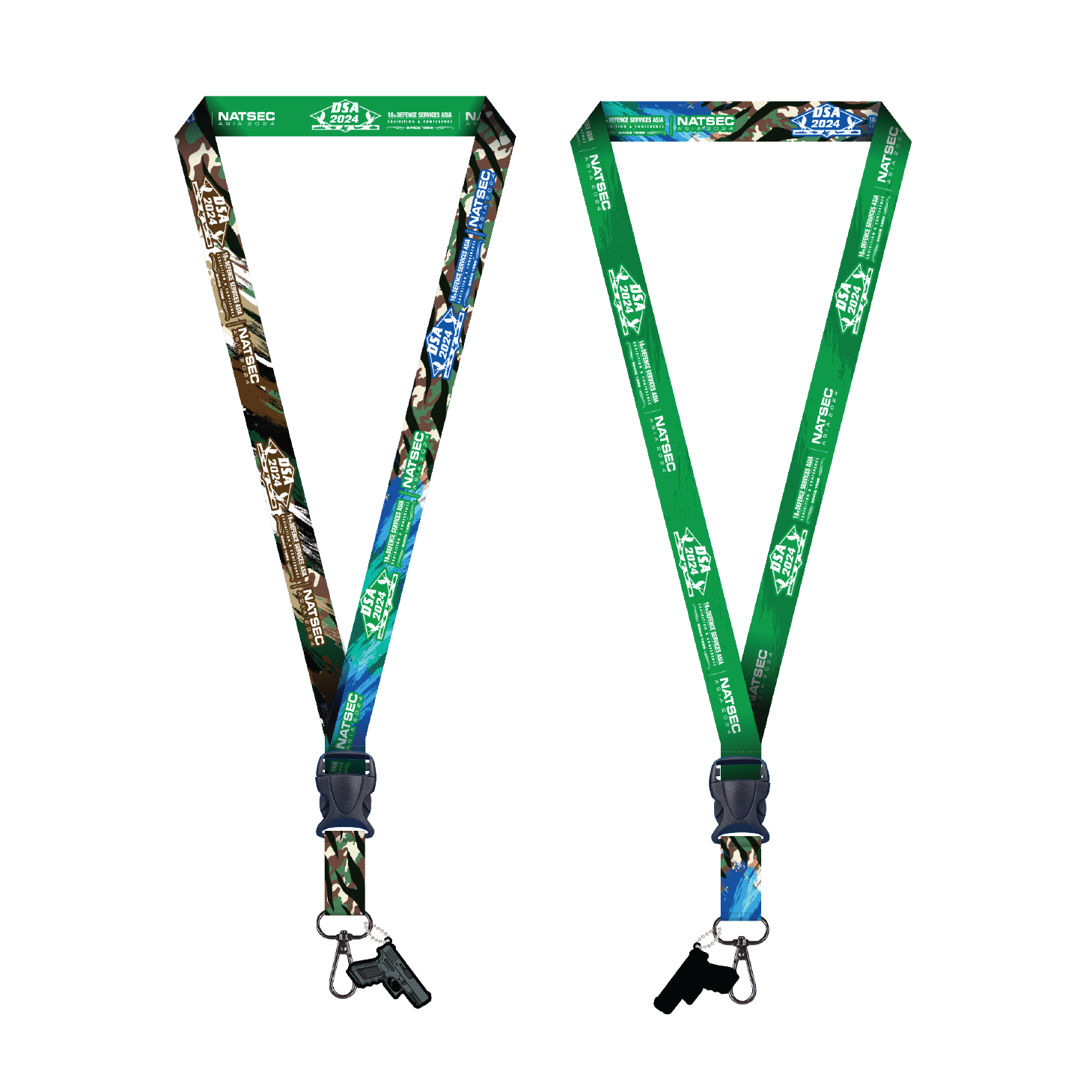 DSA 2024 Lanyard Camouflage with Rubberized Gun