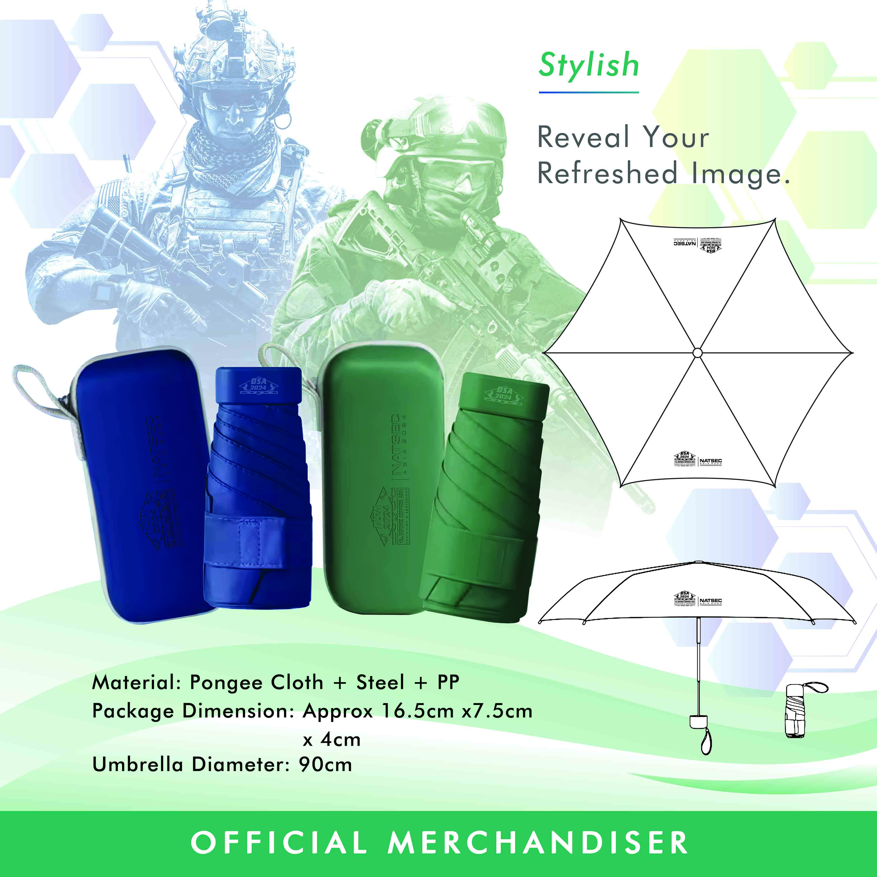 DSA 2024 Mini Umbrella With Box 