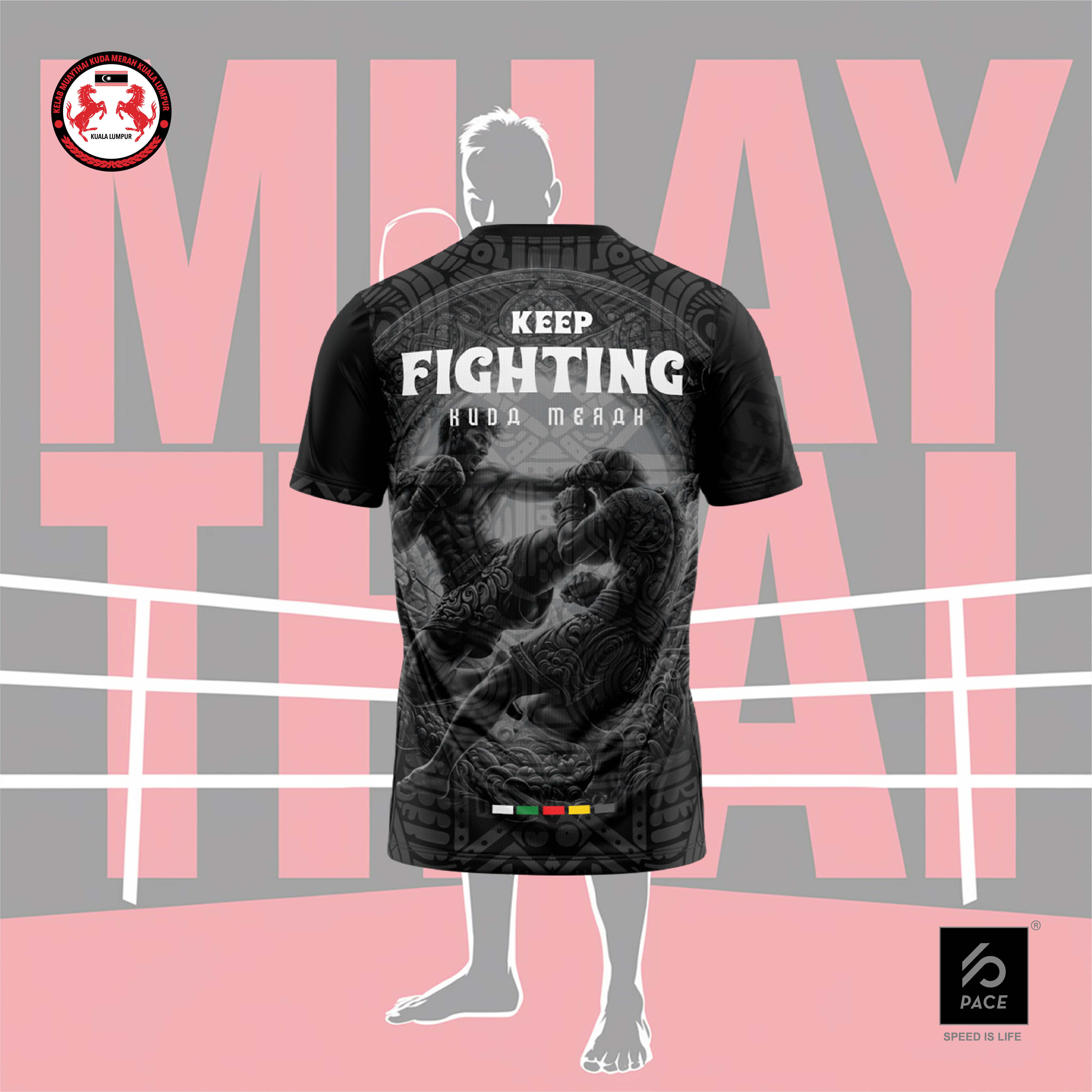 KUDA MERAH`24 Keep Fighting Tee - Kids