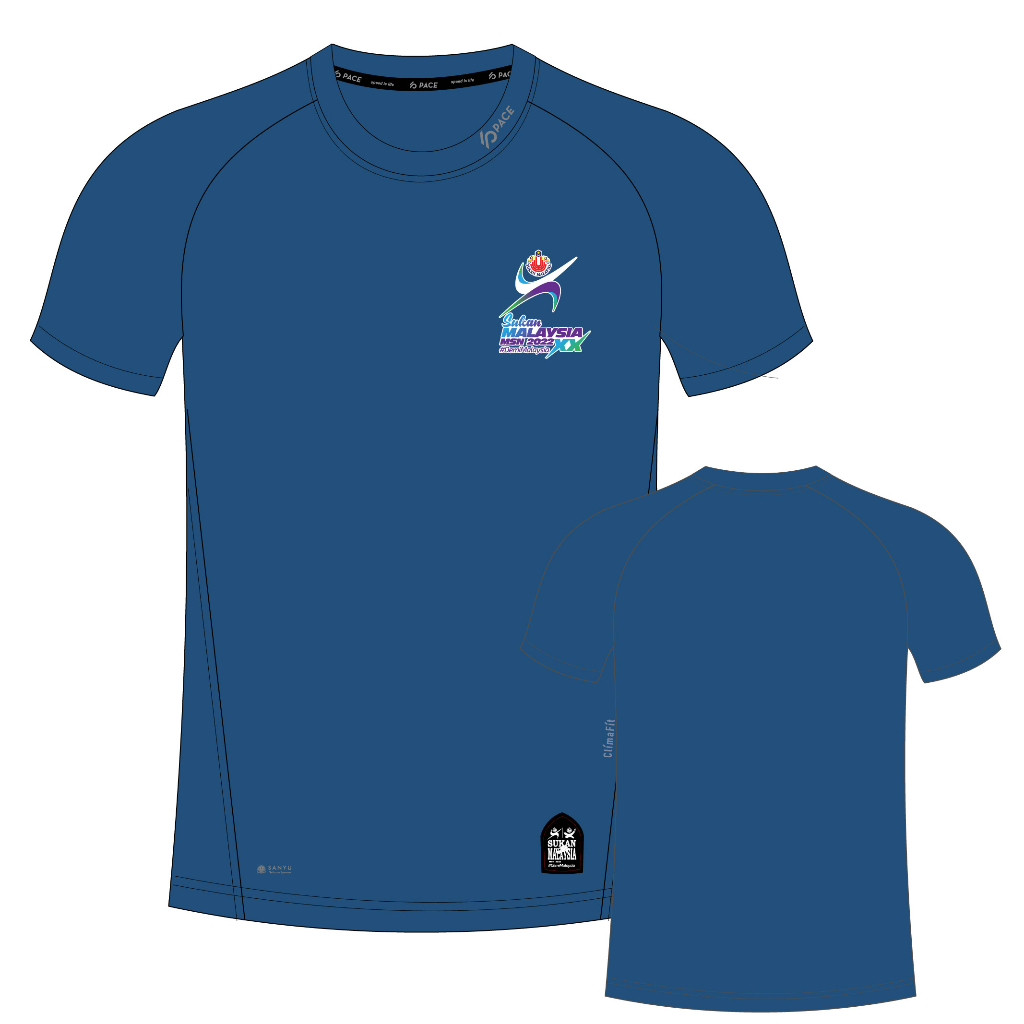 Sukan Malaysia XX MSN 2022 - SUKMA T-SHIRT ClimaFIt -PACE