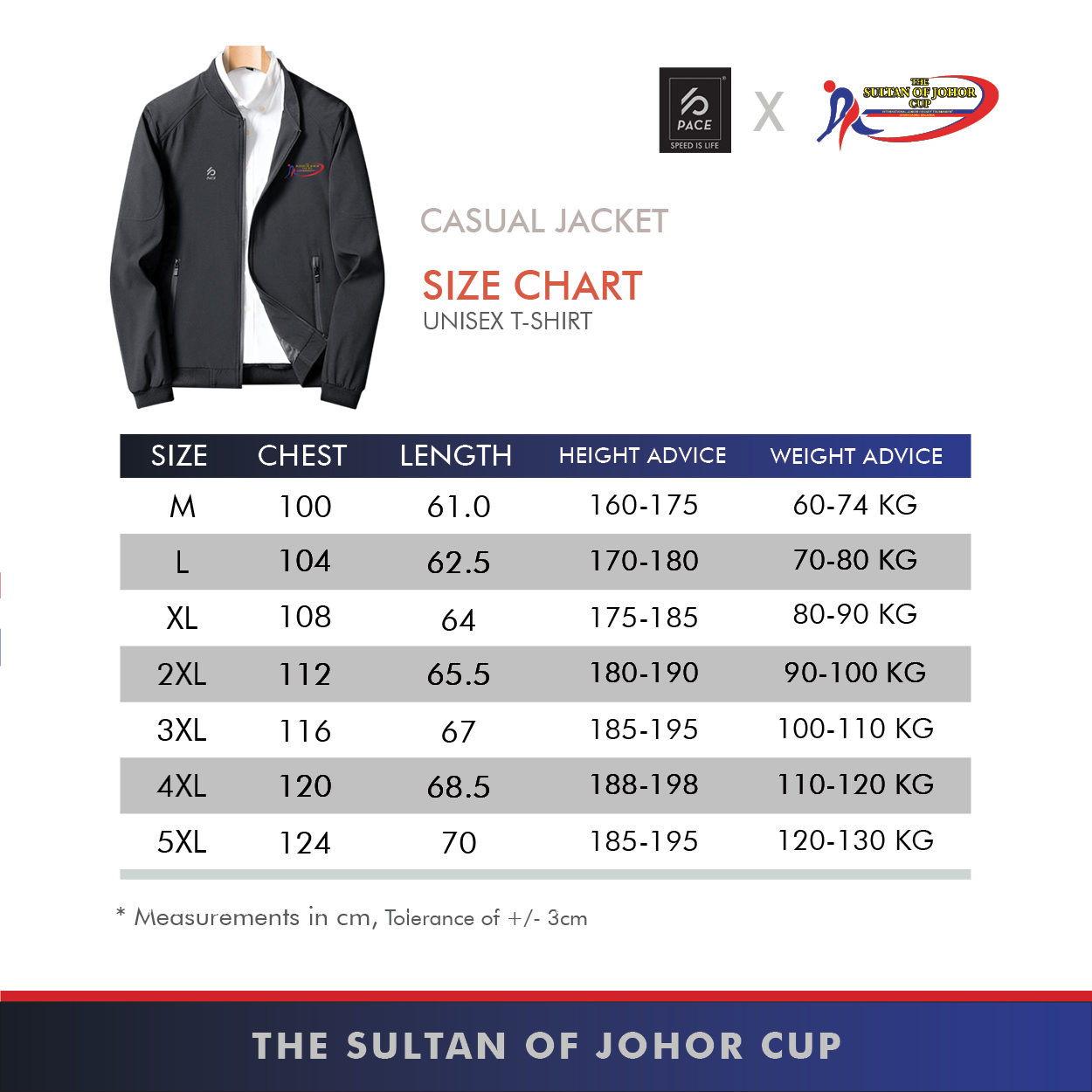 SULTAN JOHOR CUP Casual Jacket Black