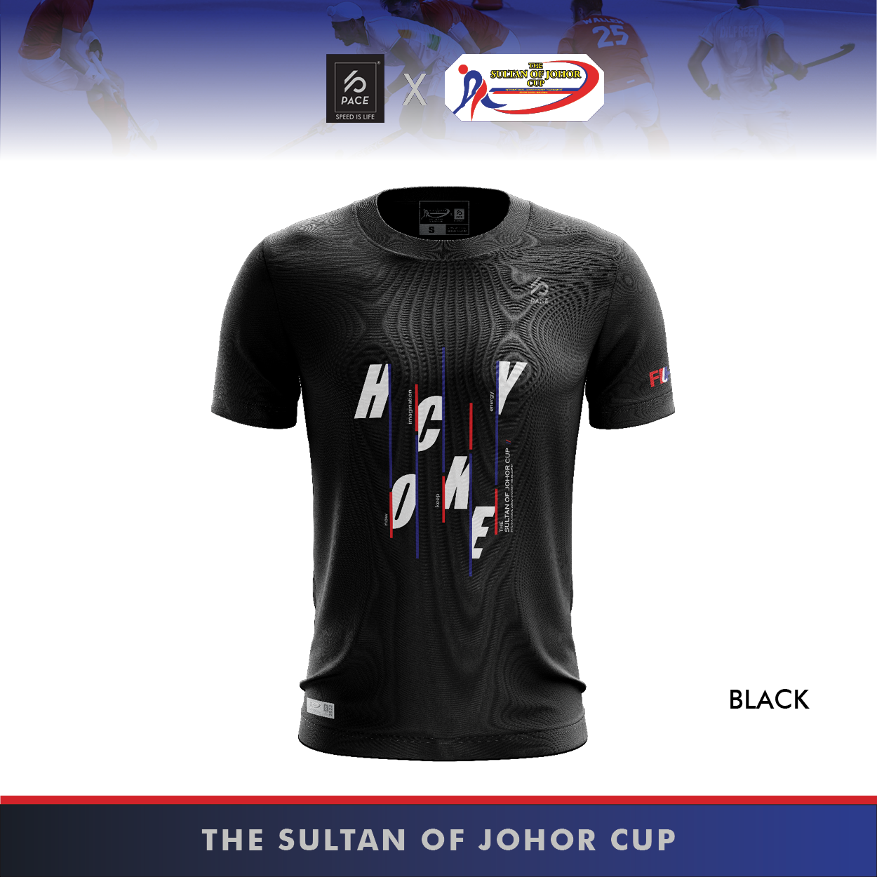 THE SULTAN OF JOHOR CUP -   ROUND NECK (WHITE /BLACK)