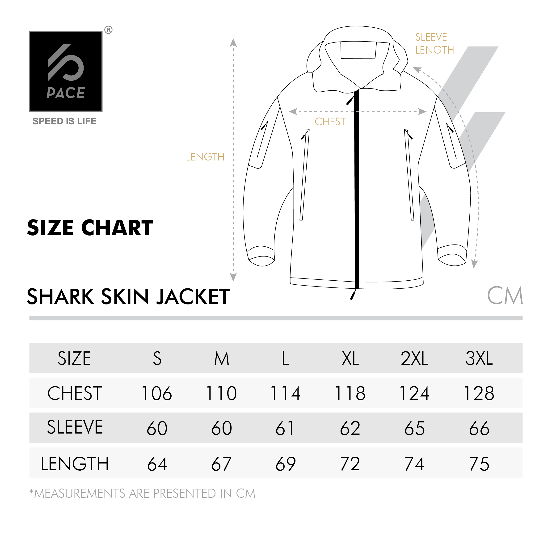 PACE Sharkskin Softshell Waterproof Jacket
