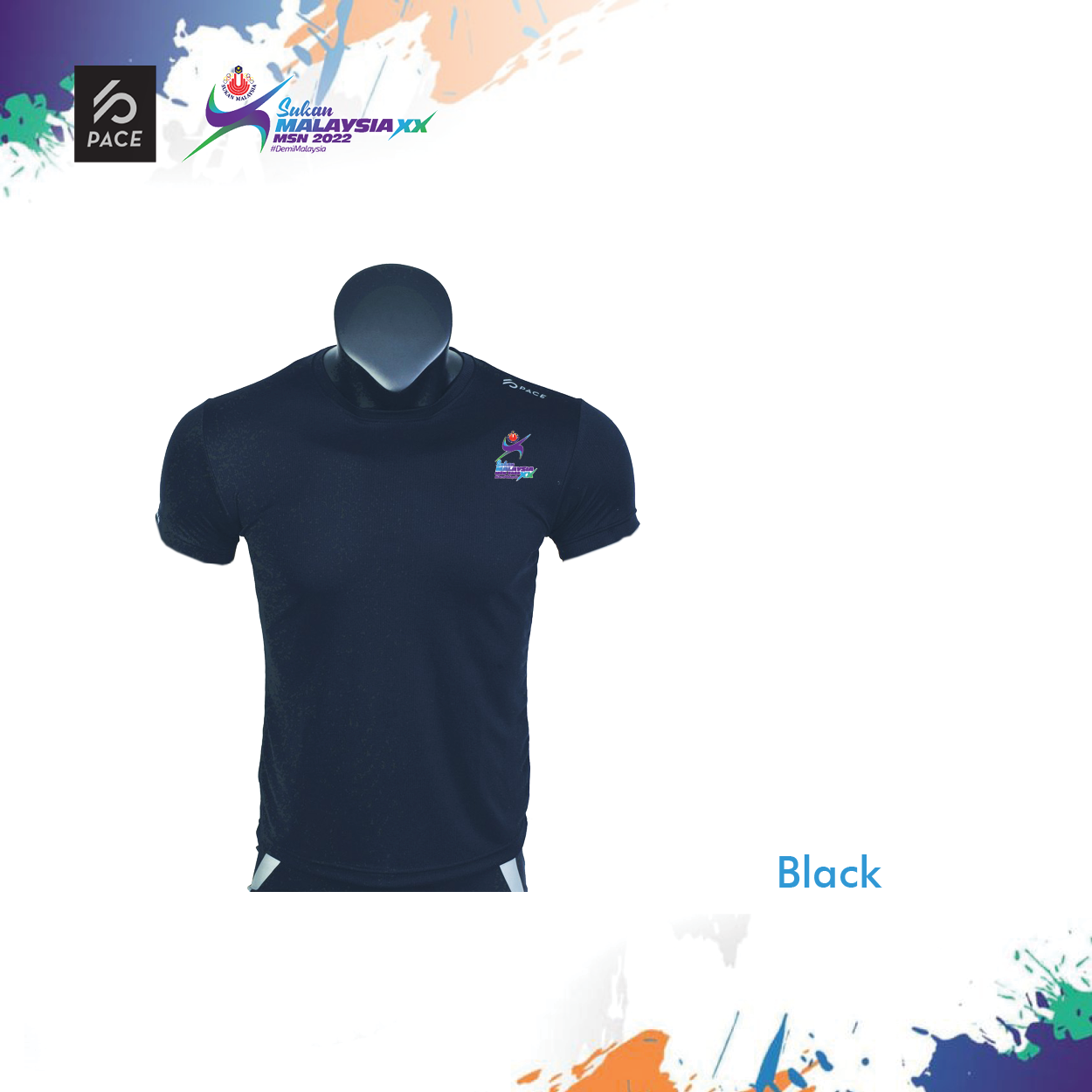 Sukan Malaysia XX MSN 2022 - SUKMA Active Dry T-Shirt (Short Sleeve) 