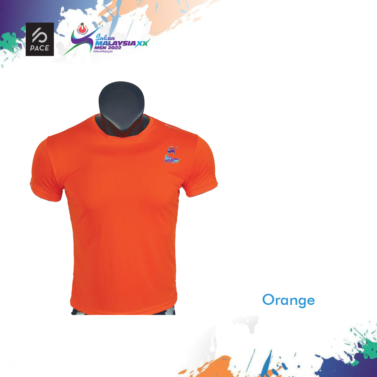 Sukan Malaysia XX MSN 2022 - SUKMA Active Dry T-Shirt (Short Sleeve) 