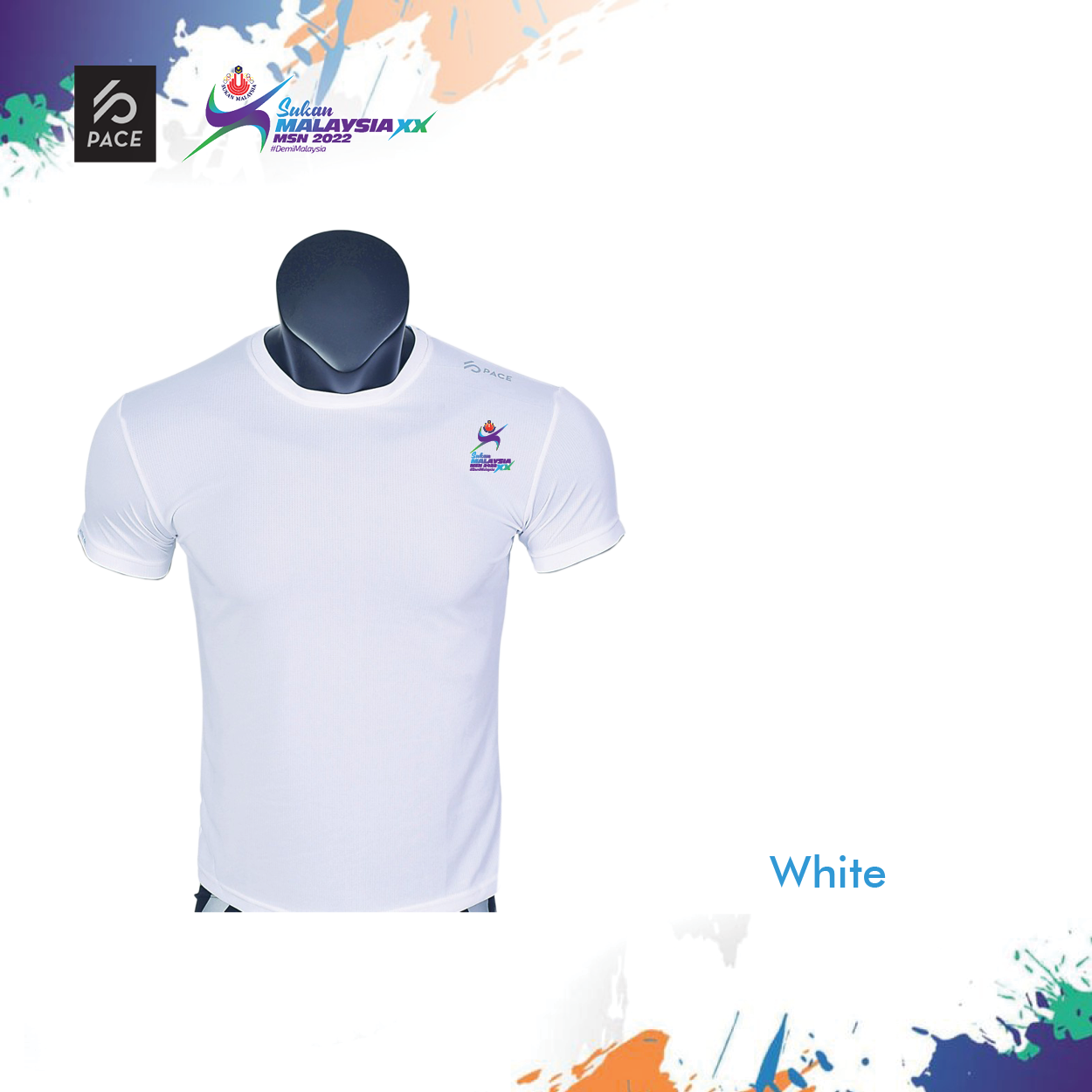 Sukan Malaysia XX MSN 2022 - SUKMA Active Dry T-Shirt (Short Sleeve) 