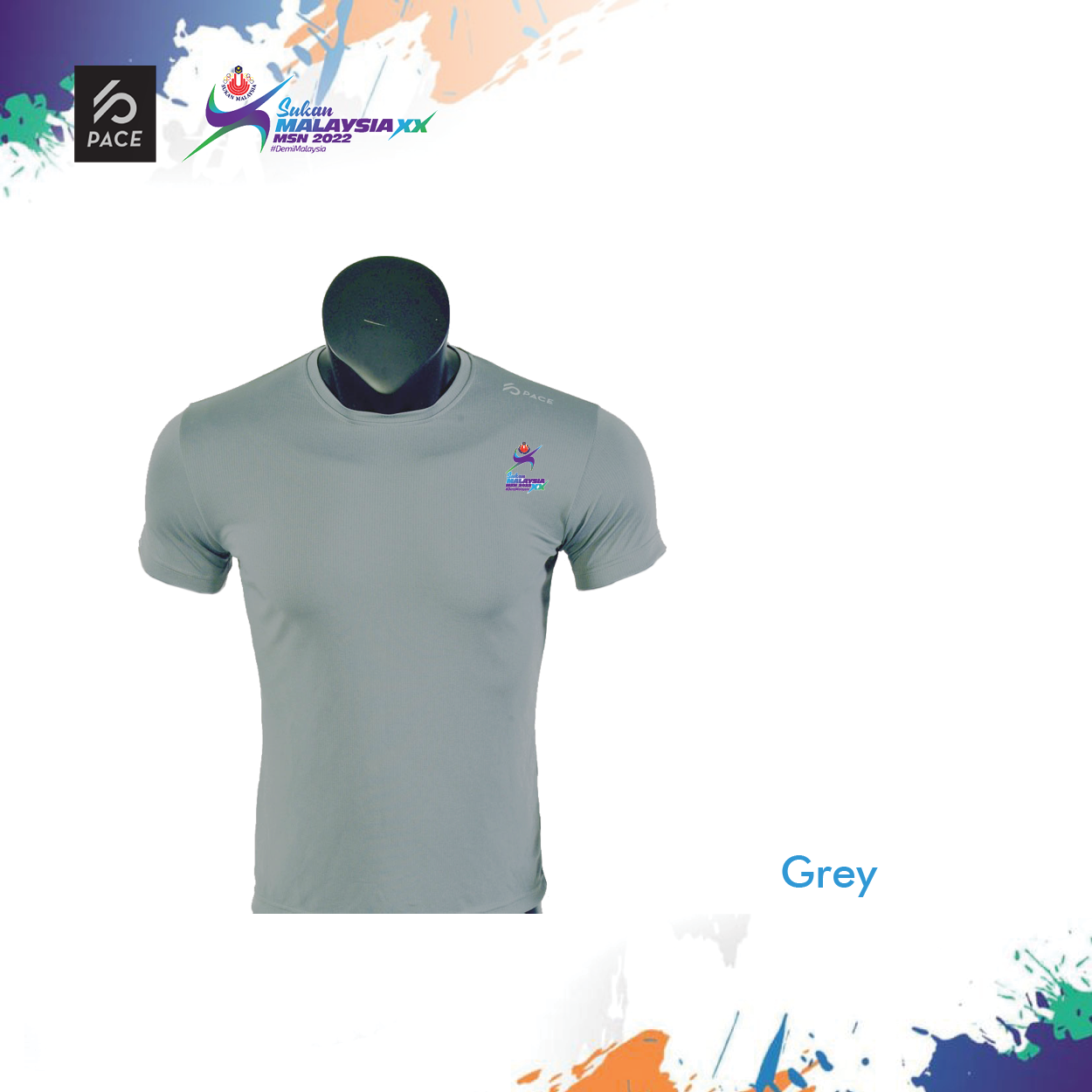 Sukan Malaysia XX MSN 2022 - SUKMA Active Dry T-Shirt (Short Sleeve) 