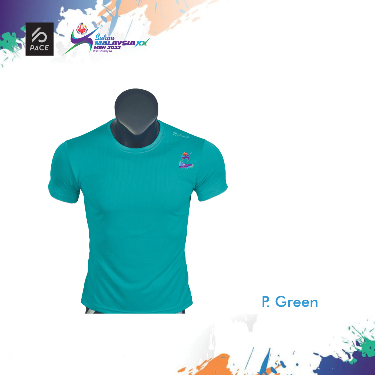 Sukan Malaysia XX MSN 2022 - SUKMA Active Dry T-Shirt (Short Sleeve) 