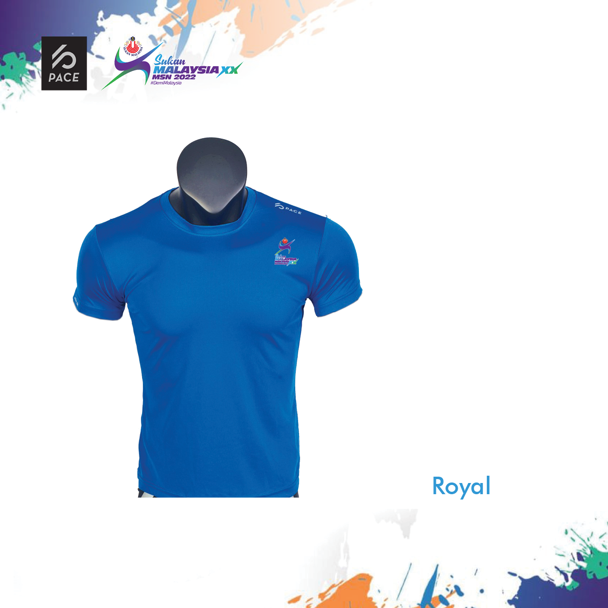 Sukan Malaysia XX MSN 2022 - SUKMA Active Dry T-Shirt (Short Sleeve) 