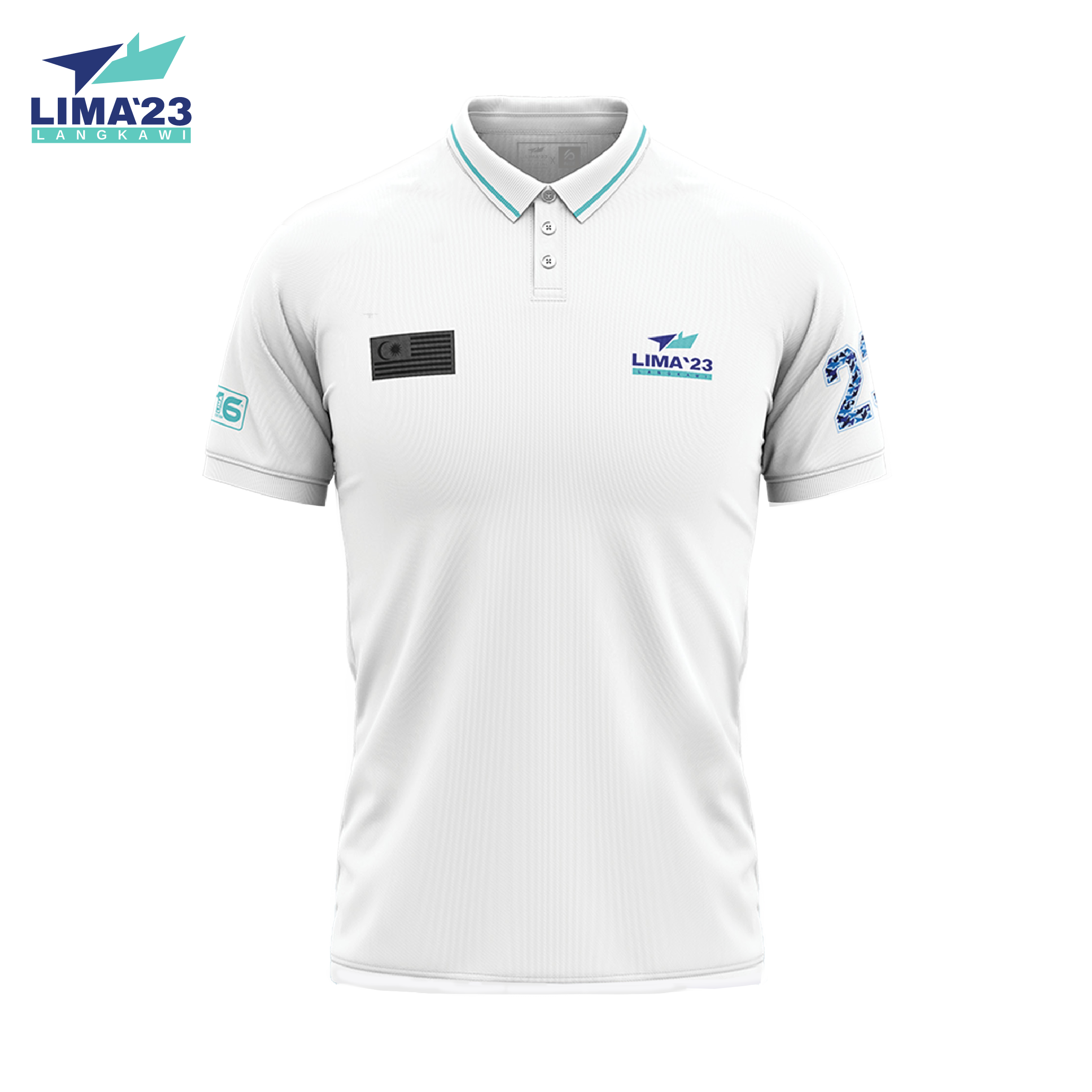 LIMA`23 Classic Polo Tee White