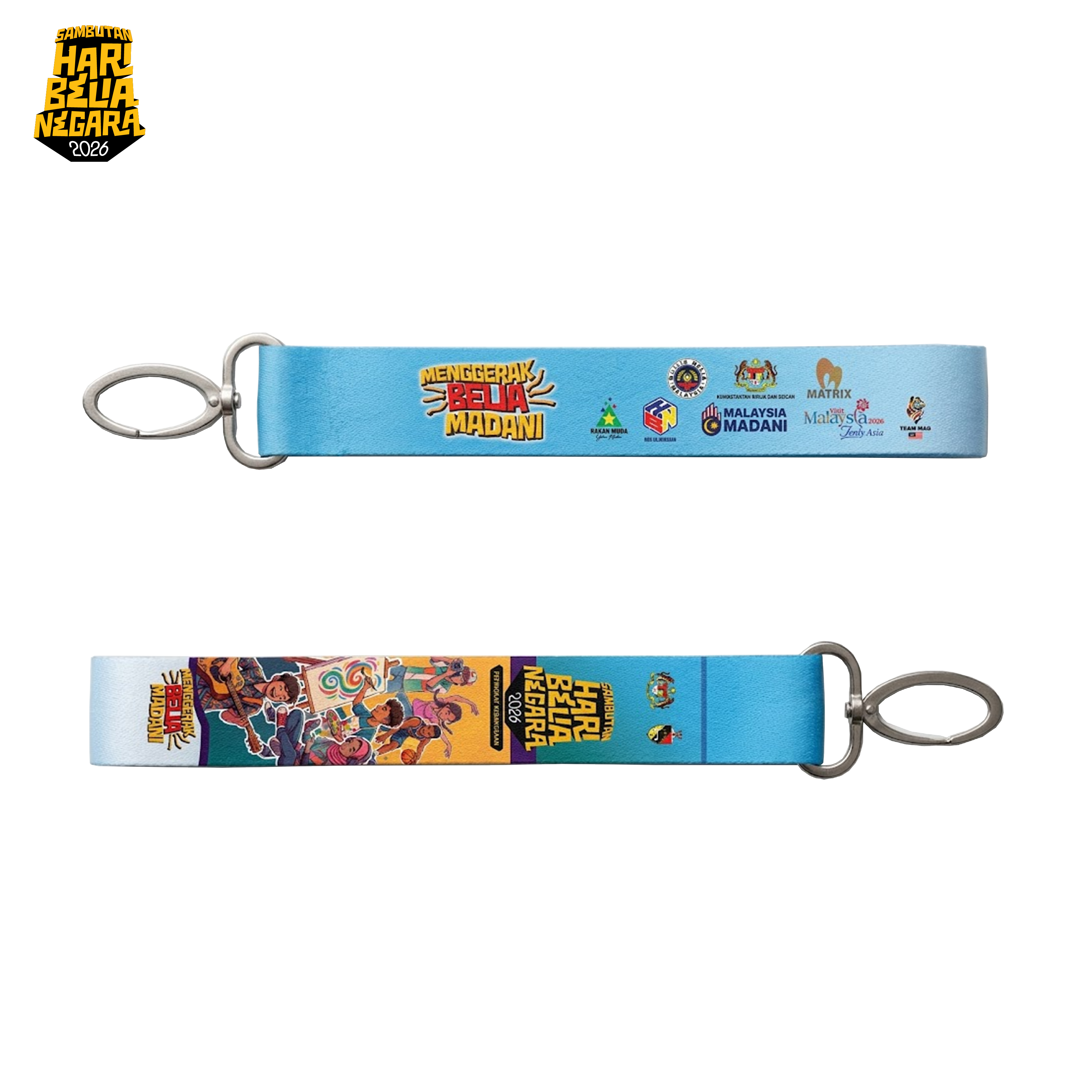HARI BELIA NEGARA`26 Lanyard Keychain