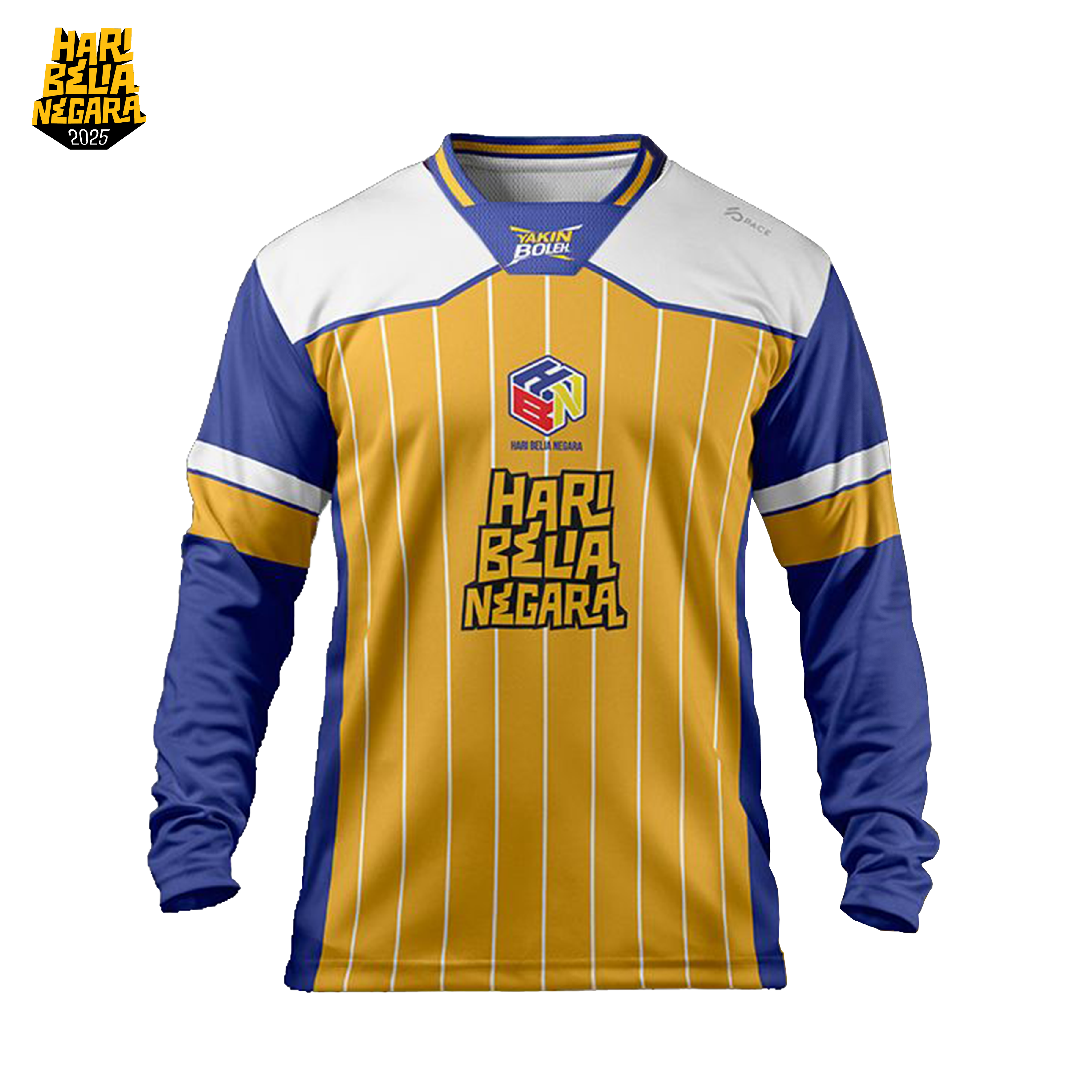 HARI BELIA NEGARA`25 Yakin Boleh NFL Jersey Long Sleeve