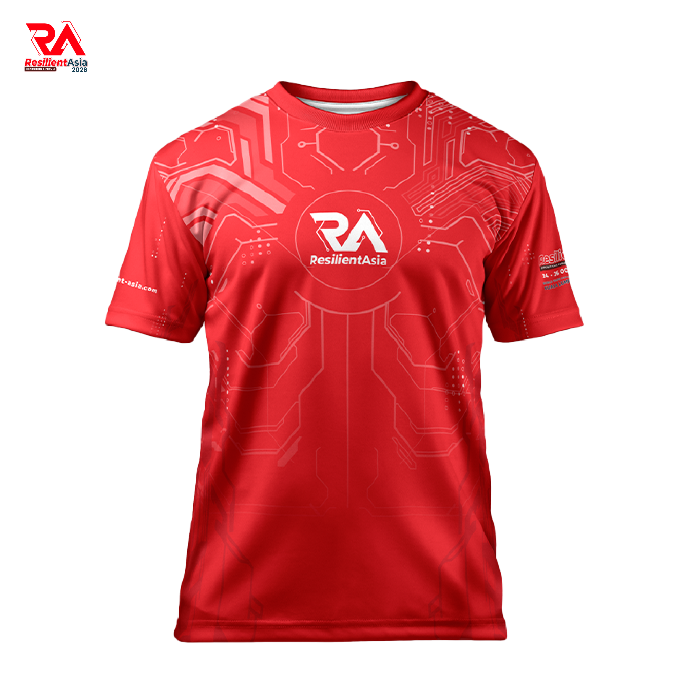 RA26 Round Neck Tee Red