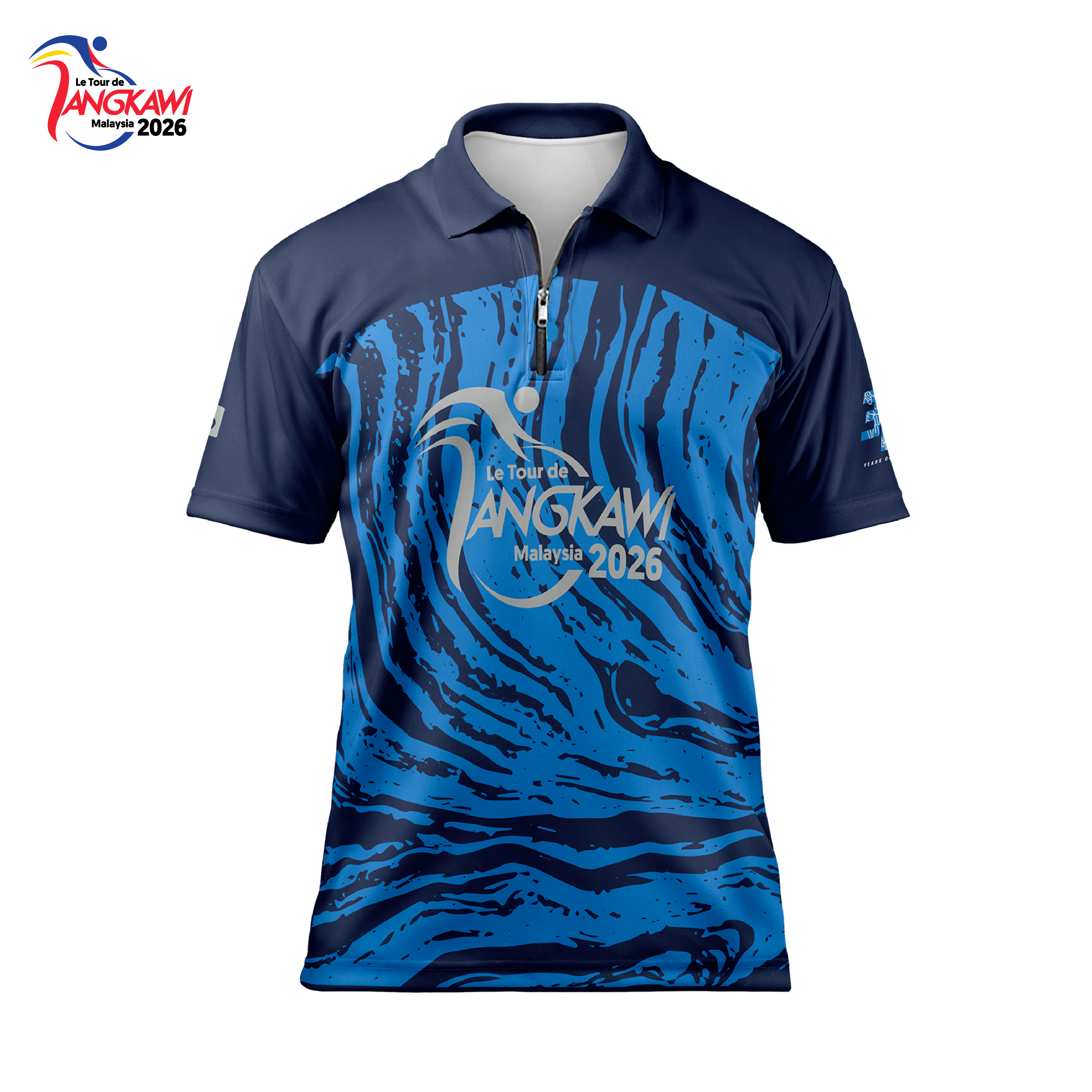 LTDL`26 Polo Zip Blue Surge