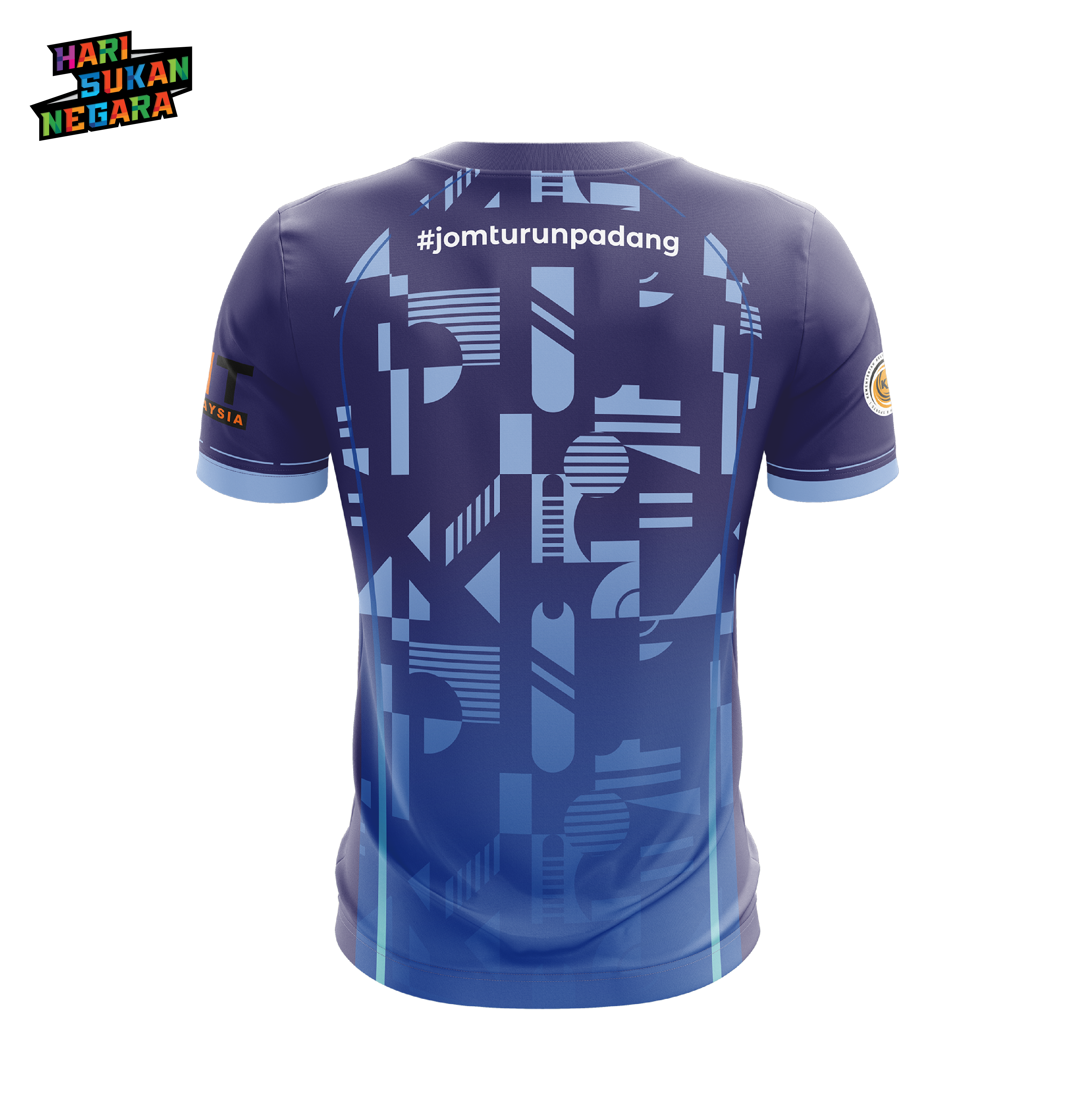 HARI SUKAN NEGARA`23 Short Sleeve Blue/Green 