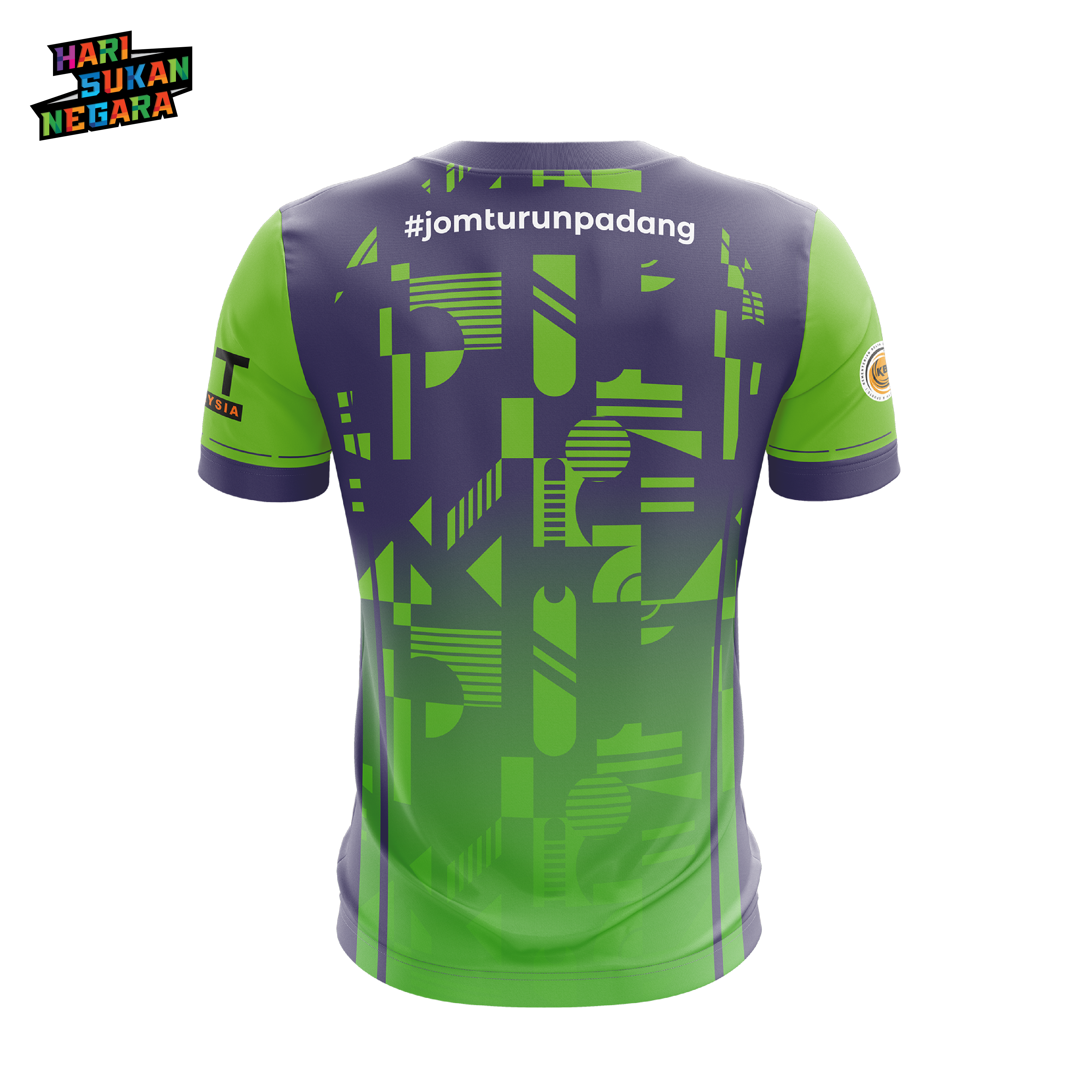 HARI SUKAN NEGARA`23 Short Sleeve Blue/Green 