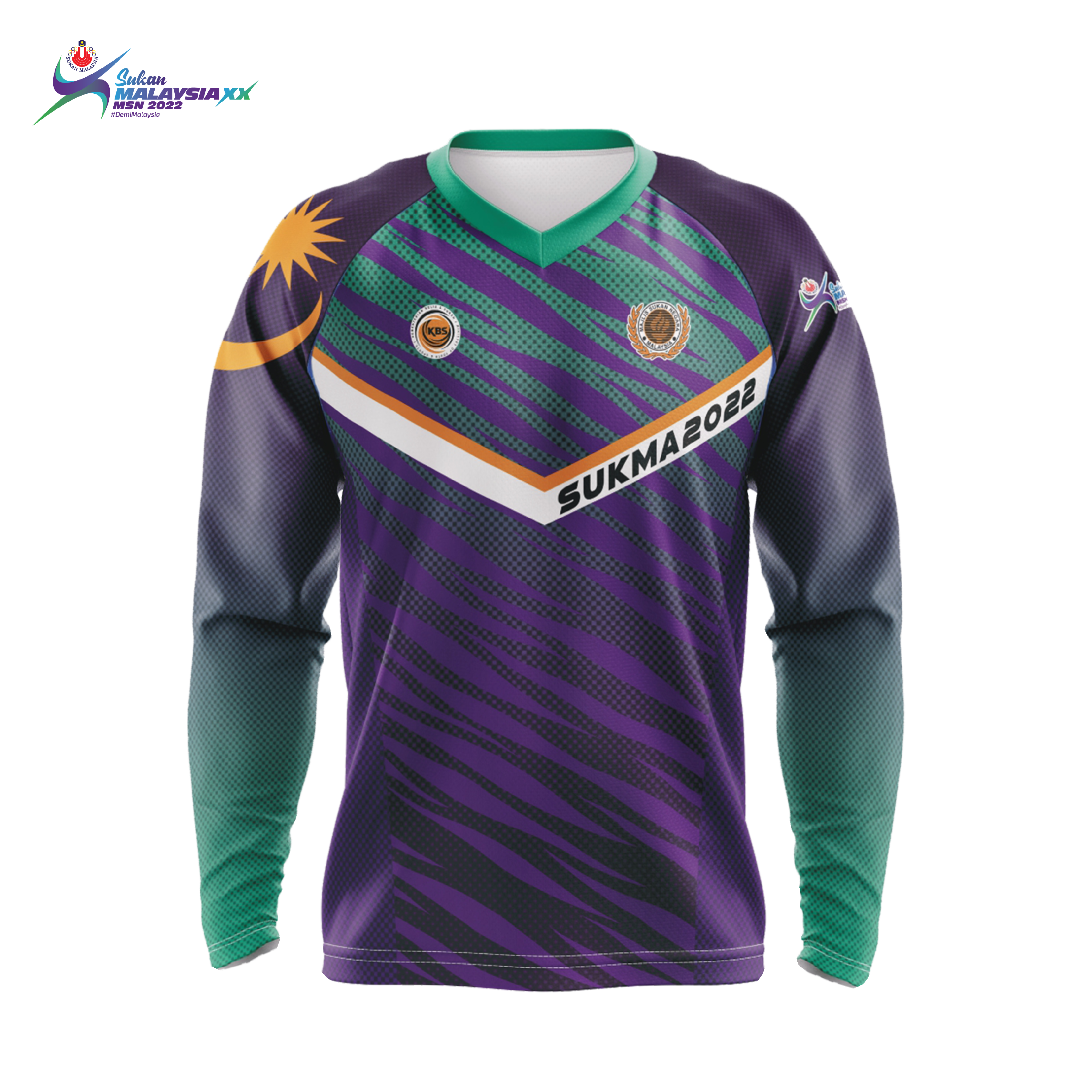 SUKMA`22 SUKMA 2022 N-Neck Long Sleeve