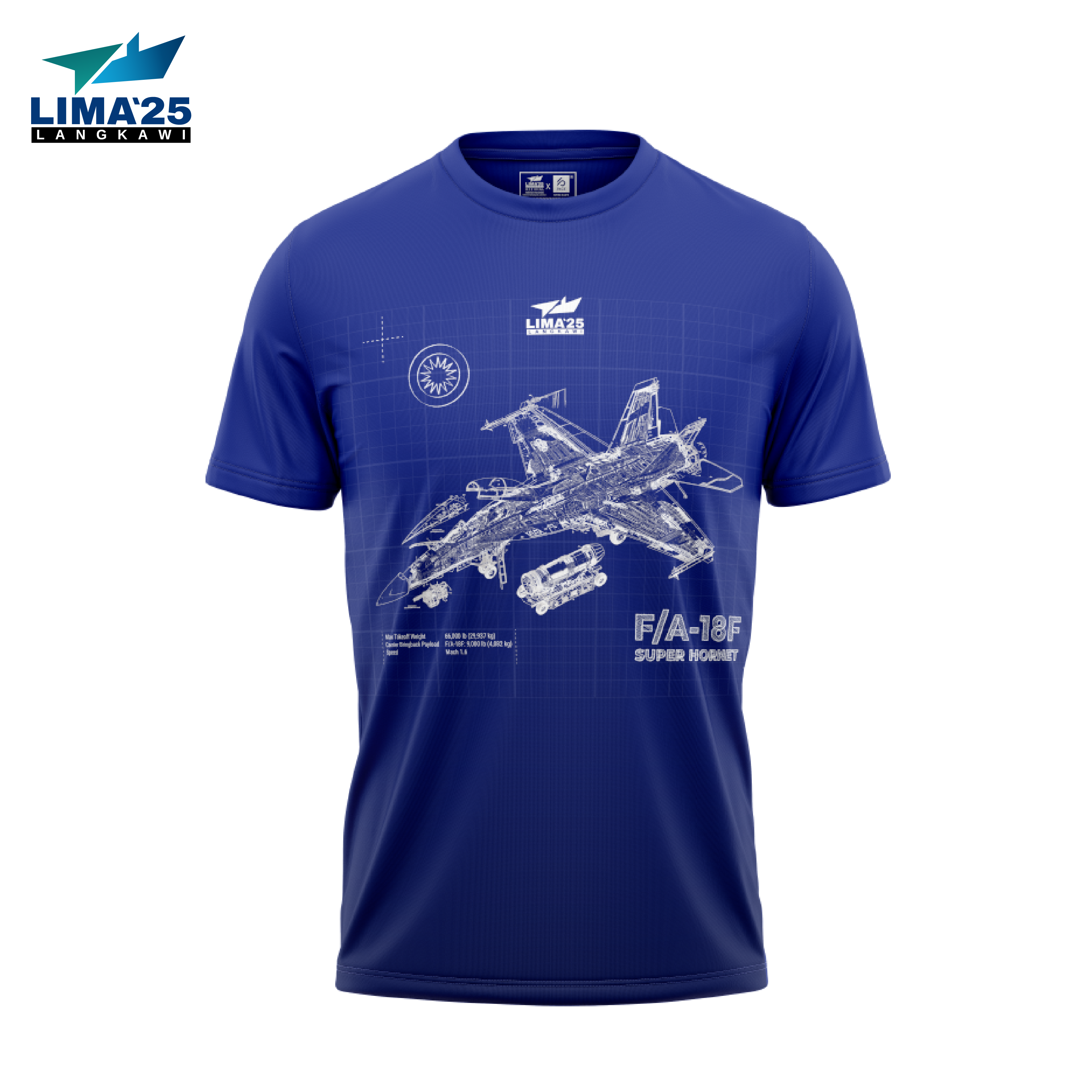 LIMA`25 Super Hornet Blue print Tee
