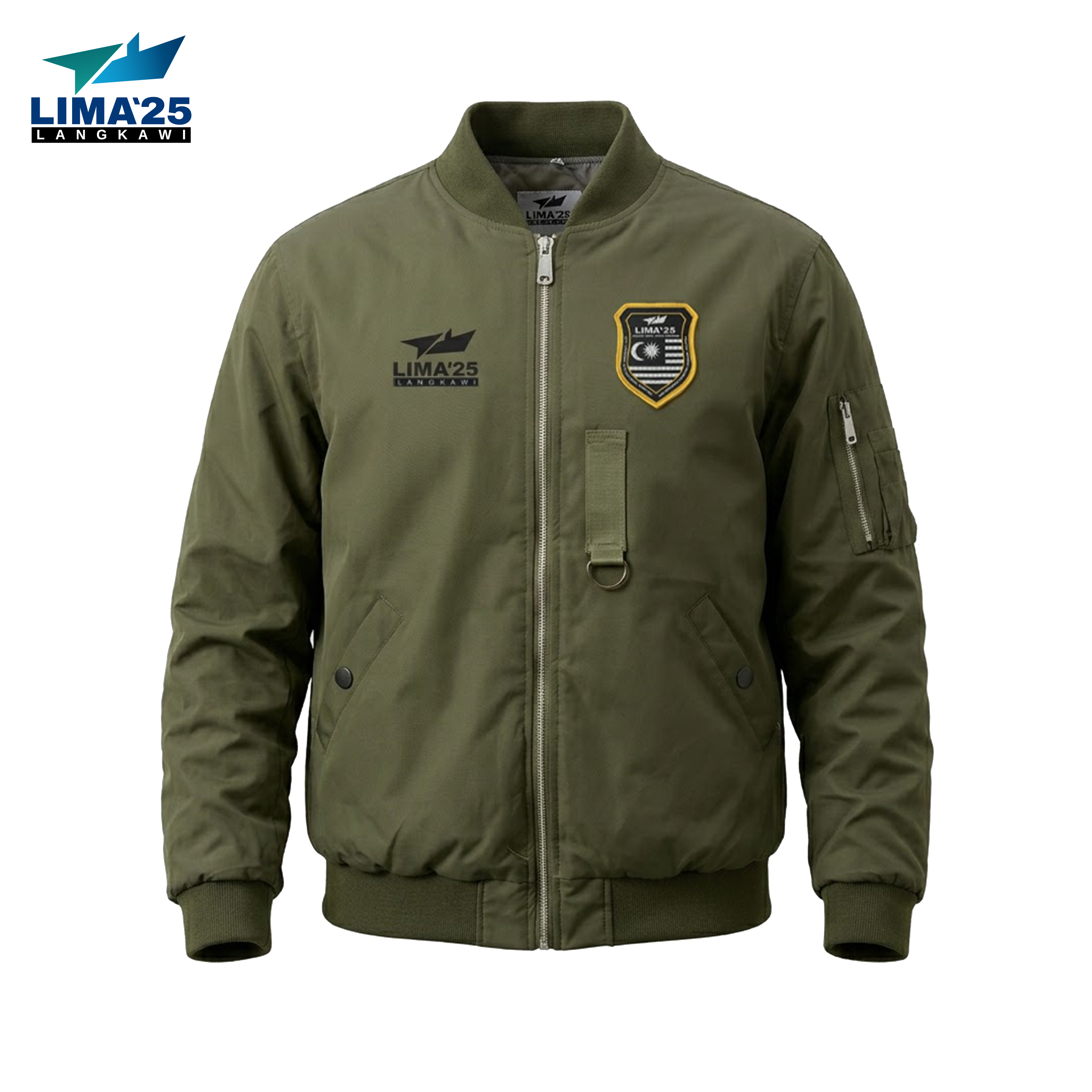 LIMA`25 Olive Strike Bomber Jacket