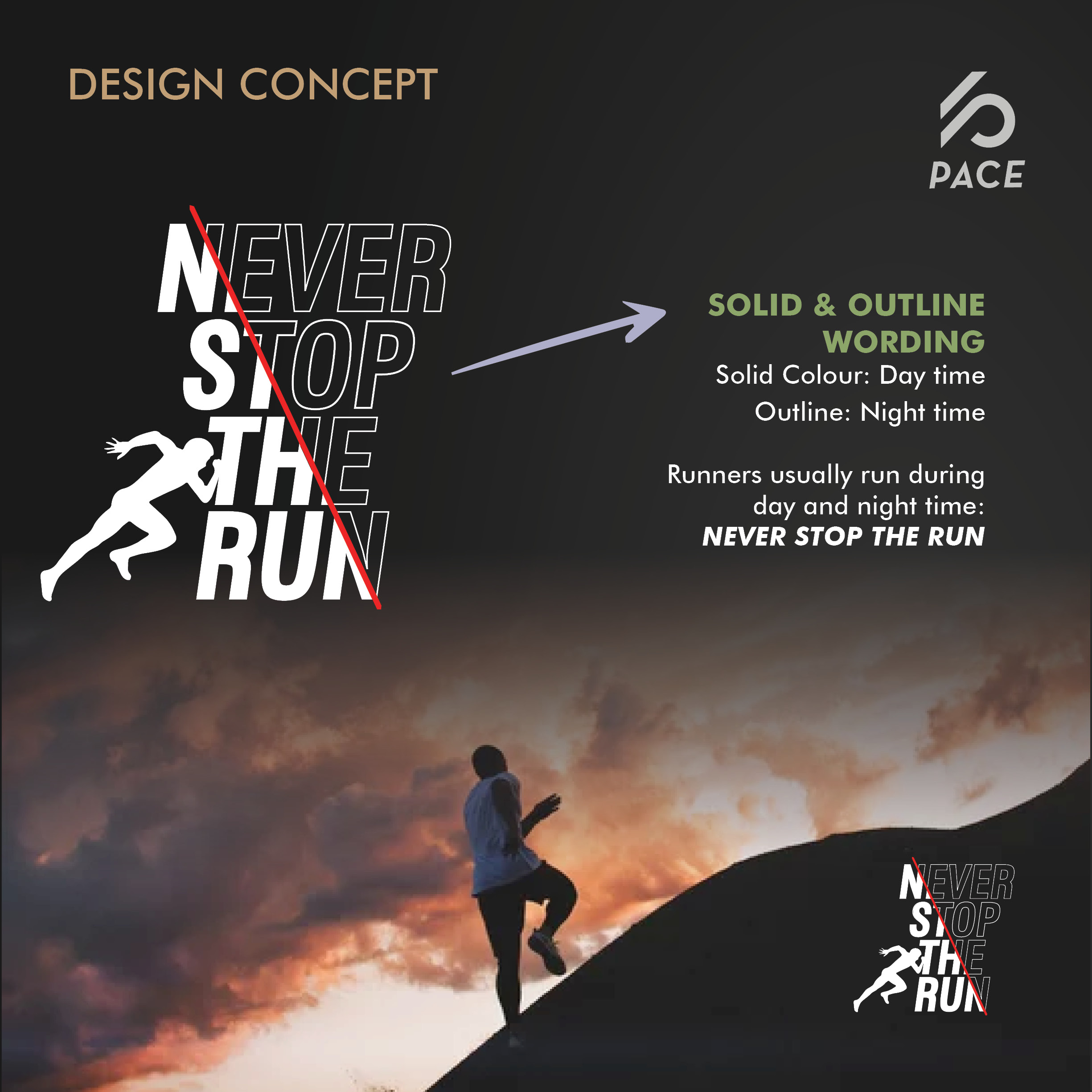 PACE Never Stop The Run Limited Edition Tee