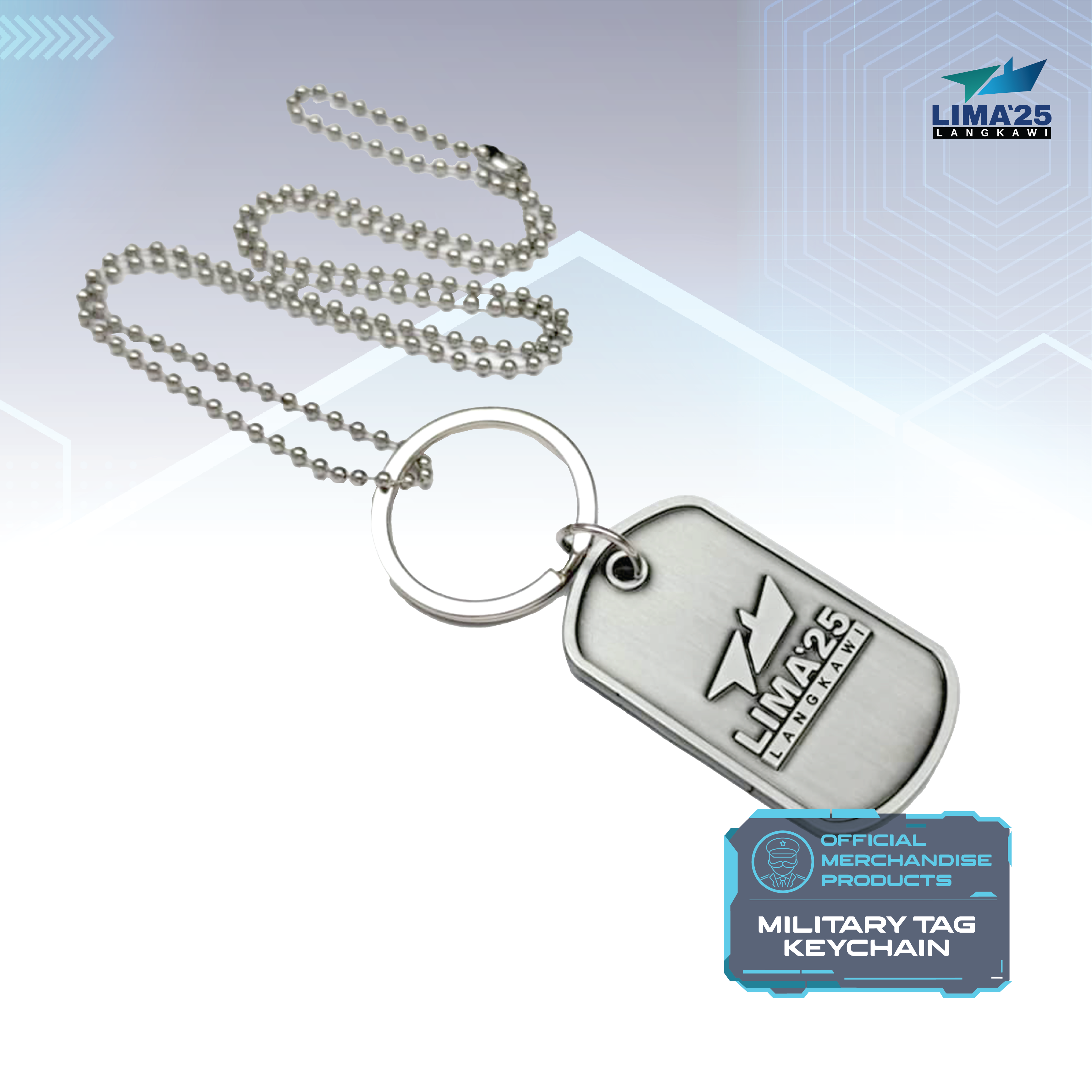LIMA`25 Military Tag Kechain