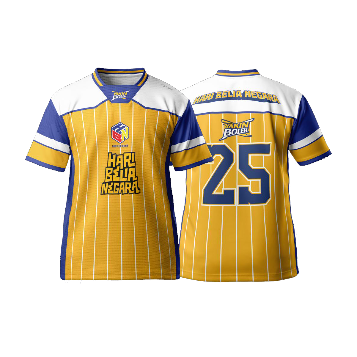 HARI BELIA NEGARA`25 Yakin Boleh NFL Jersey - Short Sleeve