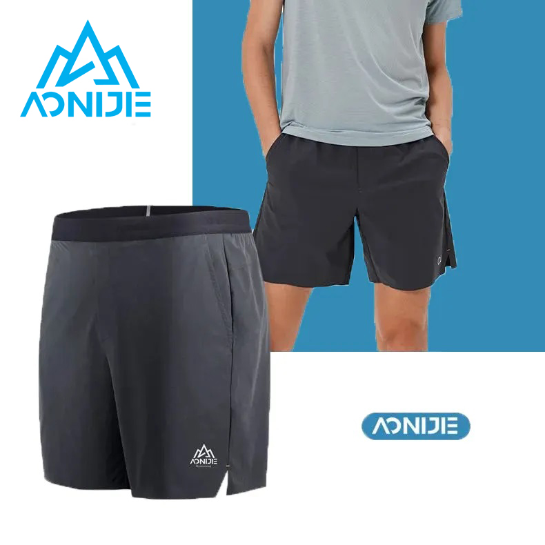 AONIJIE Elastic Waistband Sports Shorts 