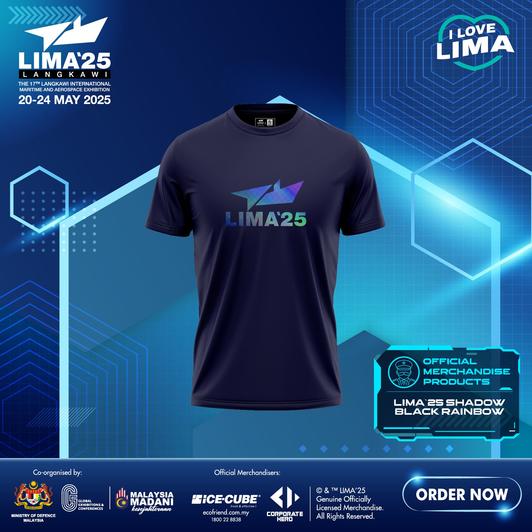 LIMA`25 Shadow Black Rainbow