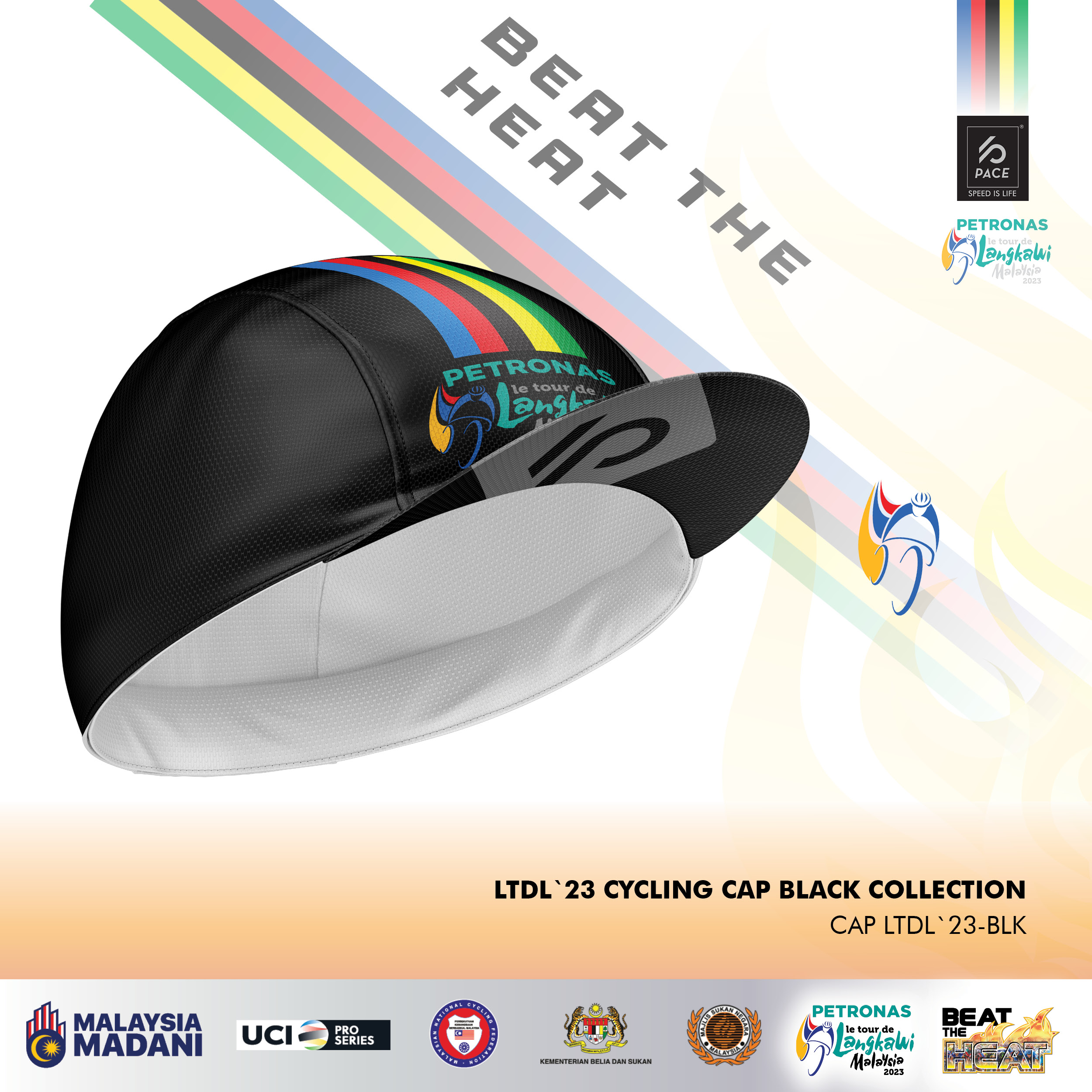LTDL`23 CYCLING CAP BLACK COLLECTION BLACK