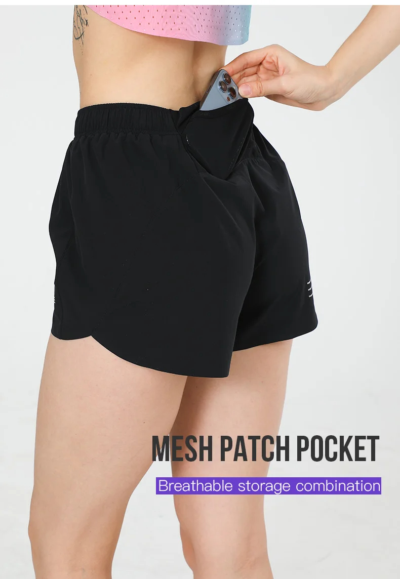 AONIJIE Ladies Running Shorts 