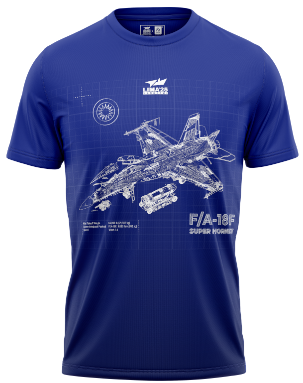 LIMA`25 Super Hornet Blue print Tee