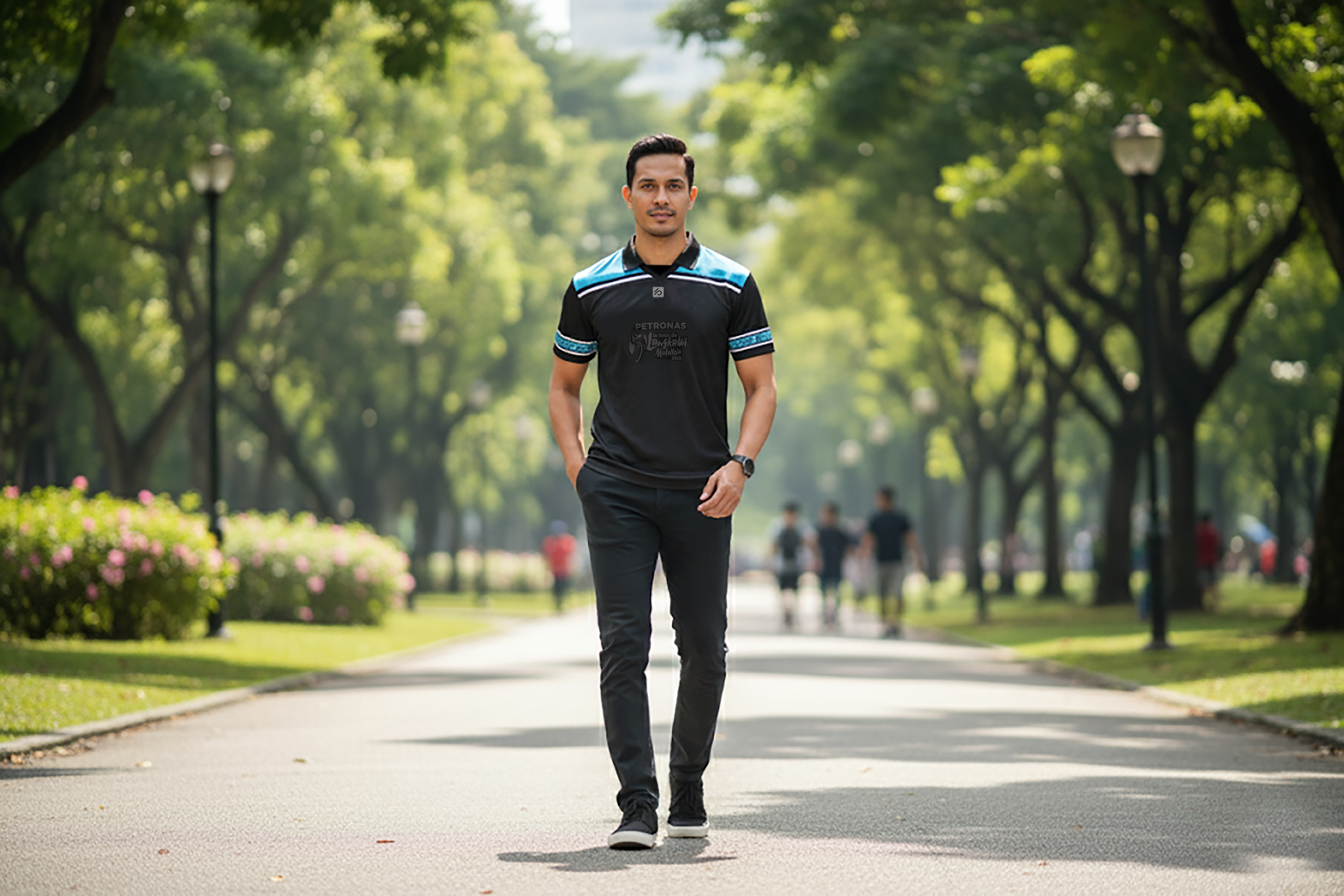 PLTDL25 Graffiti Ride Retro Polo