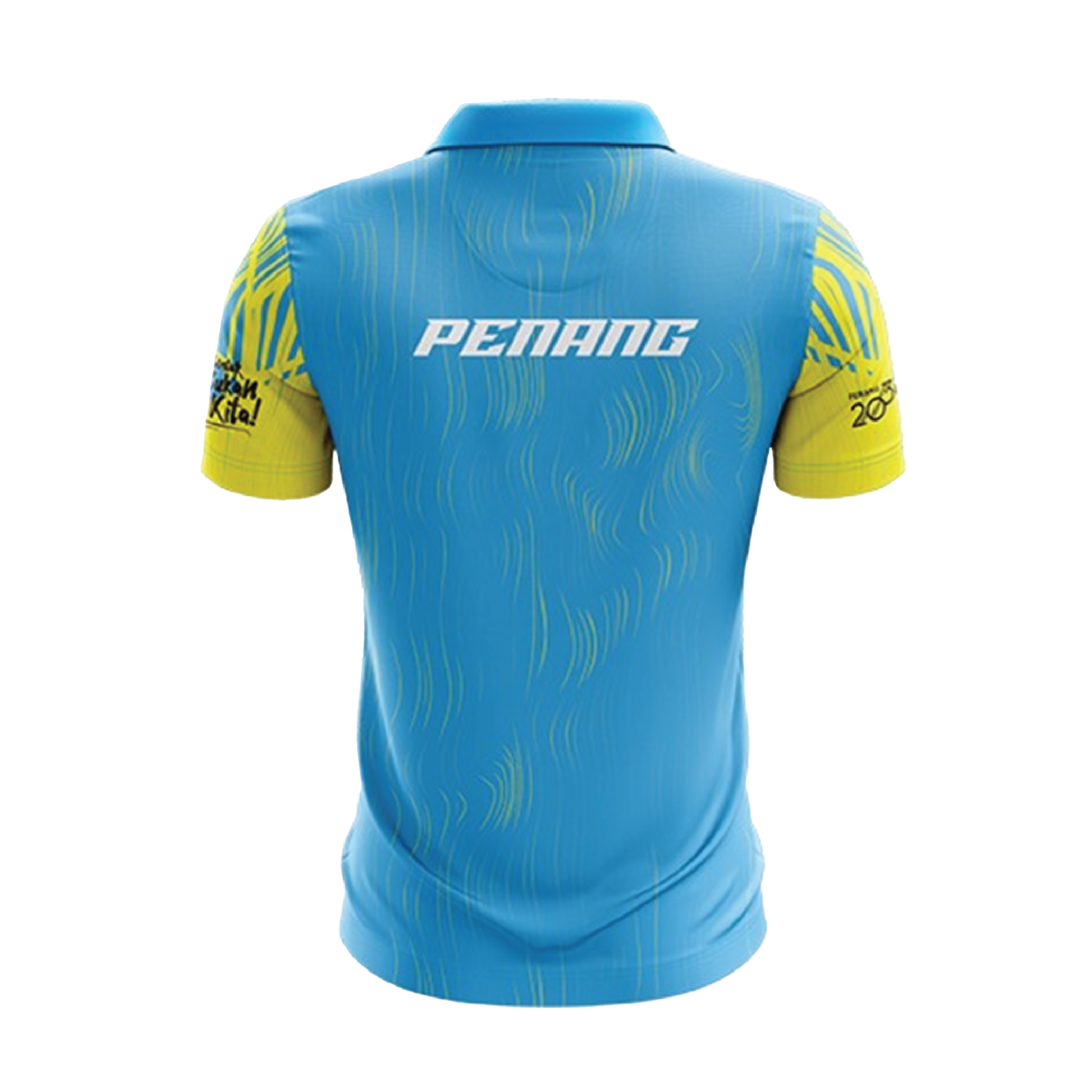 PENANG SUKMA Polo Tee Yellow/Cyan