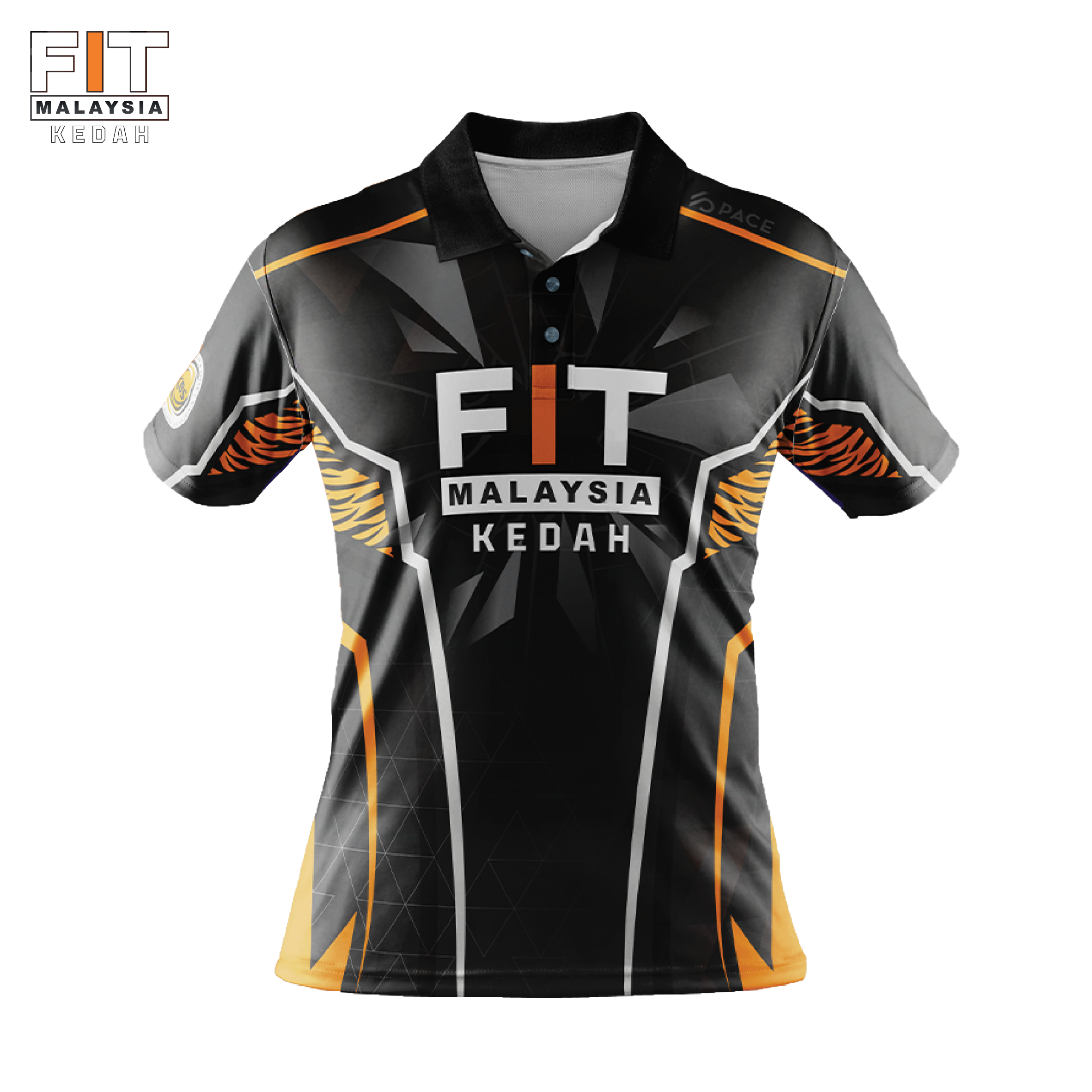 FIT MALAYSIA KEDAH Polo Tee Black