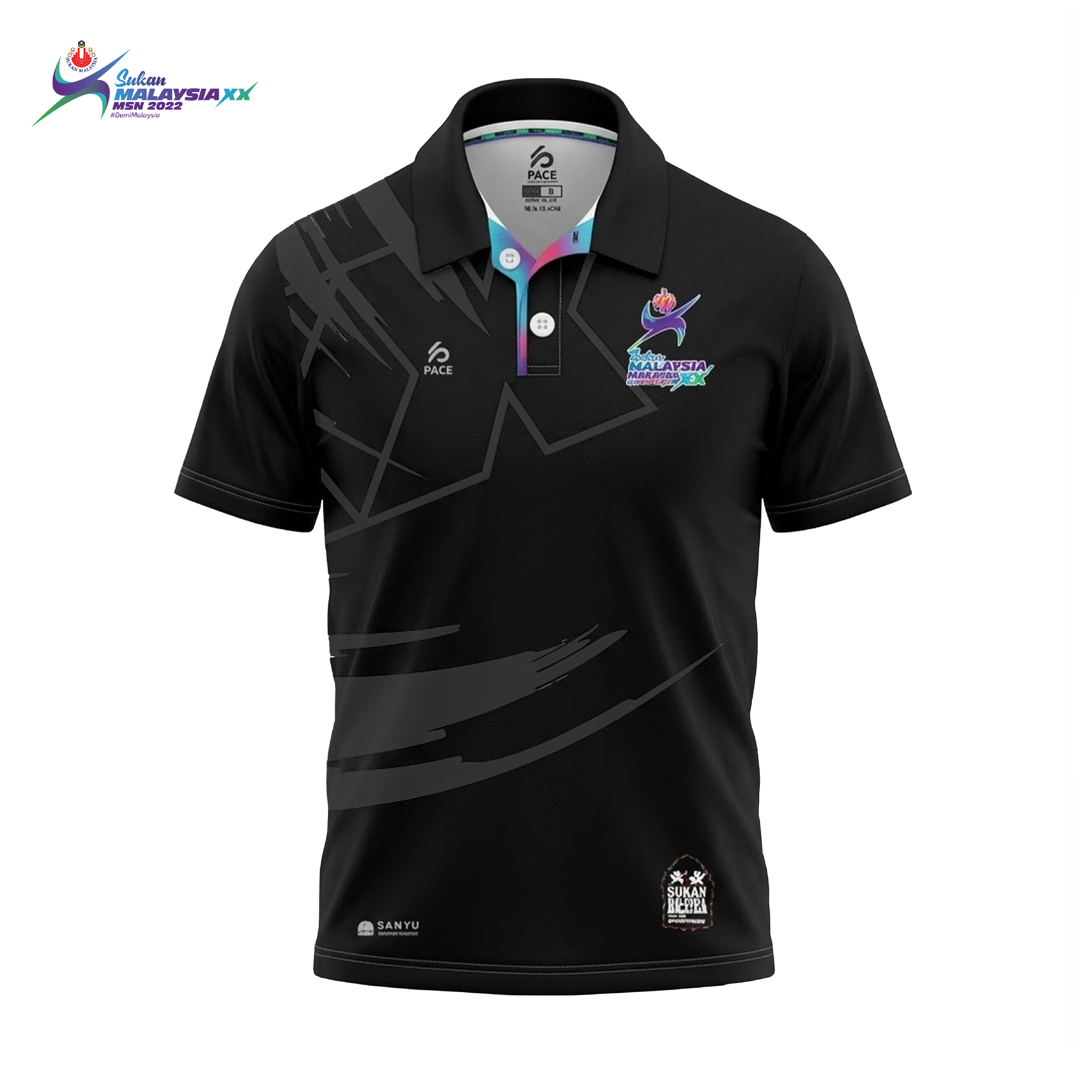 SUKMA`22 Limited Edition Blackout Polo Tee 