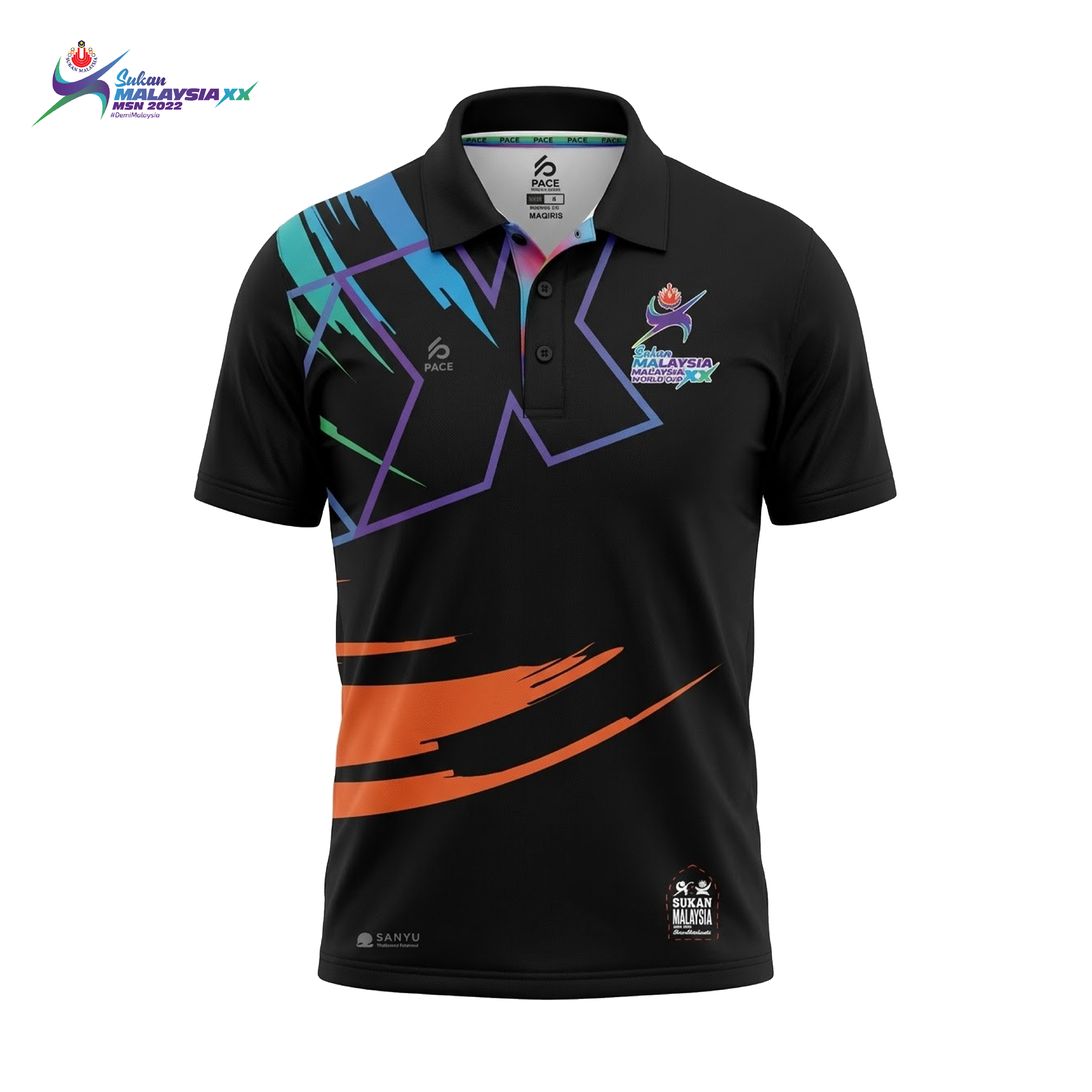 SUKMA`22 Limited Edition Blackout Polo Tee 
