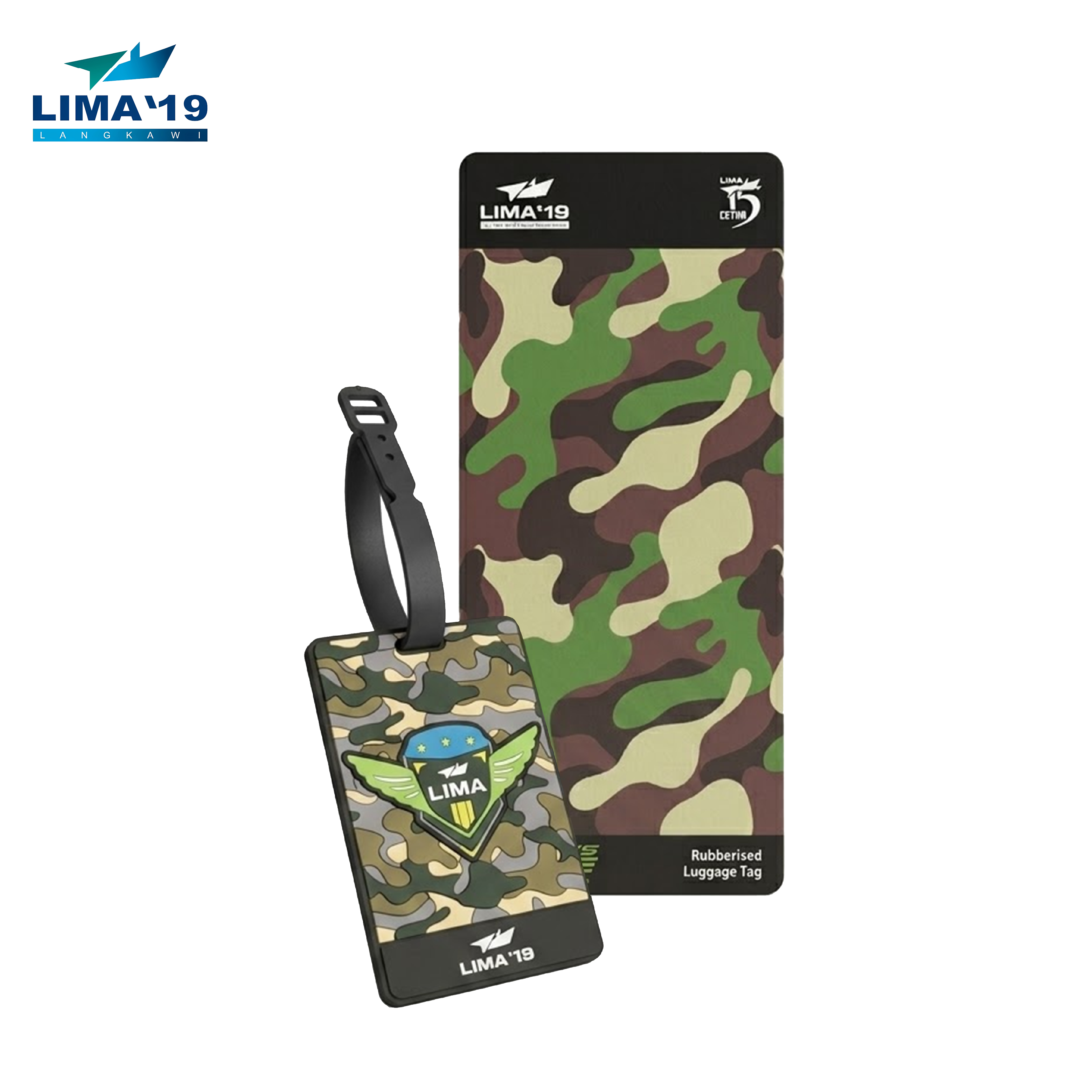 LIMA`19 Rubberized Luggage Tag