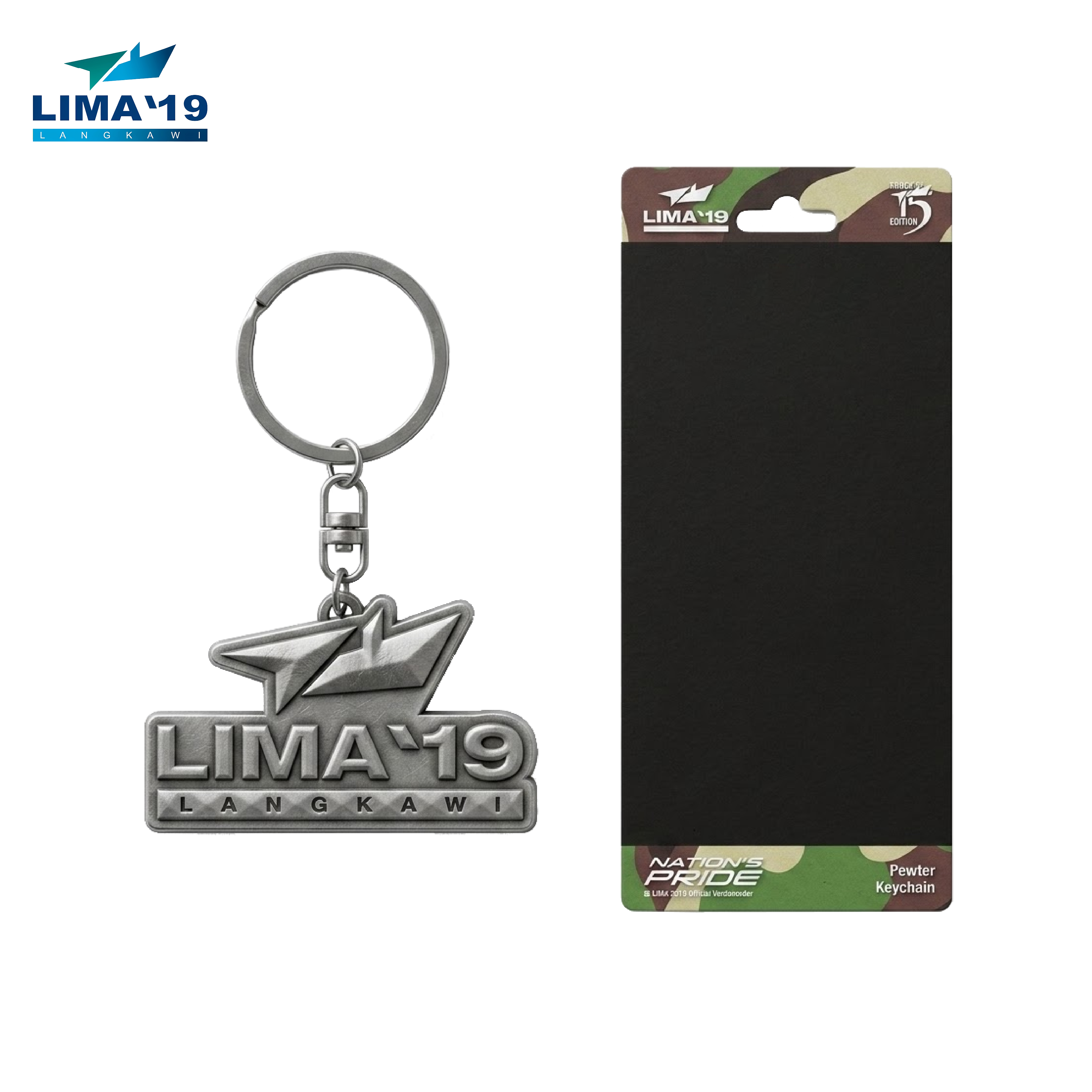 LIMA`19 Pewter Keychain